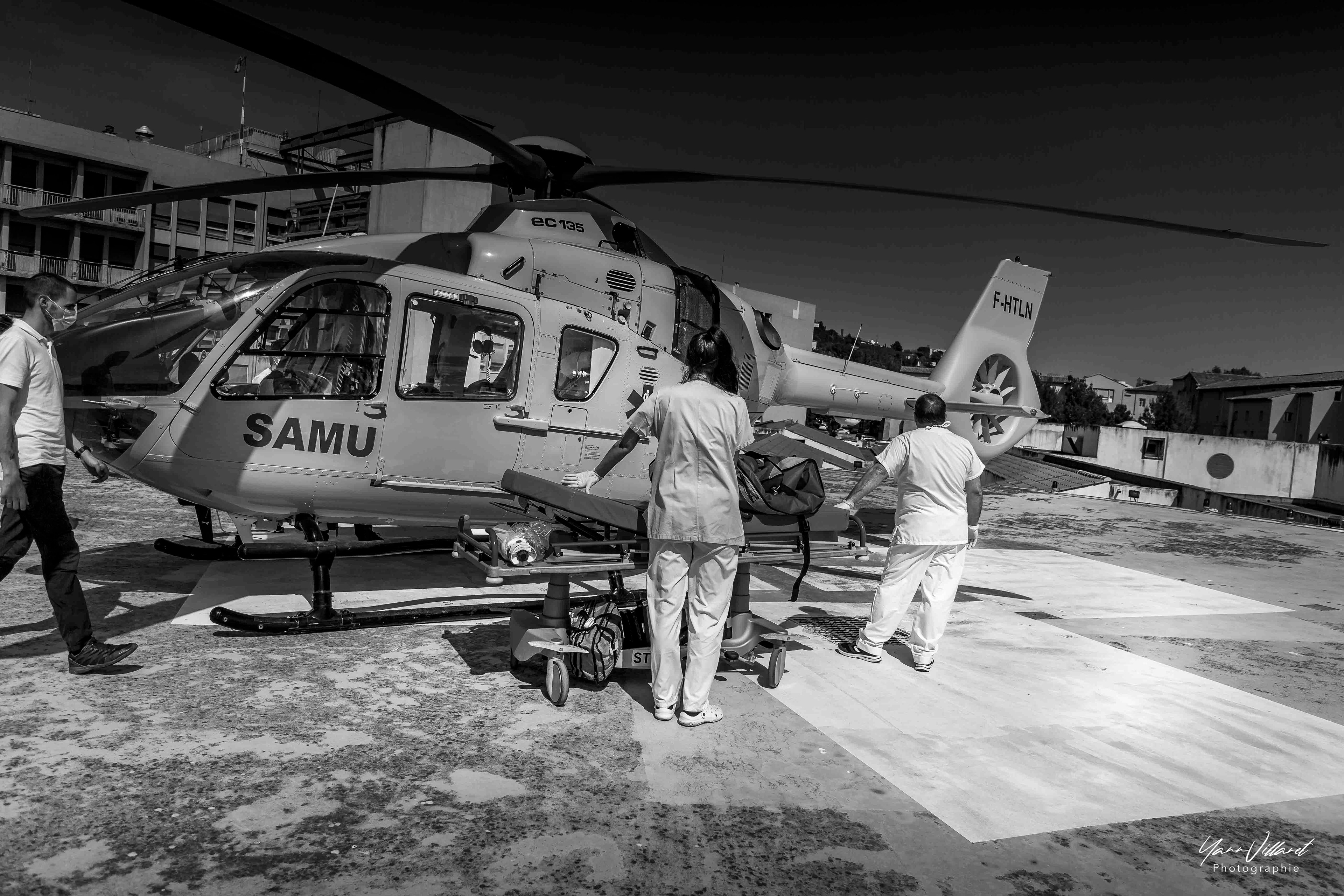 Transport d'un malade par le SAMU