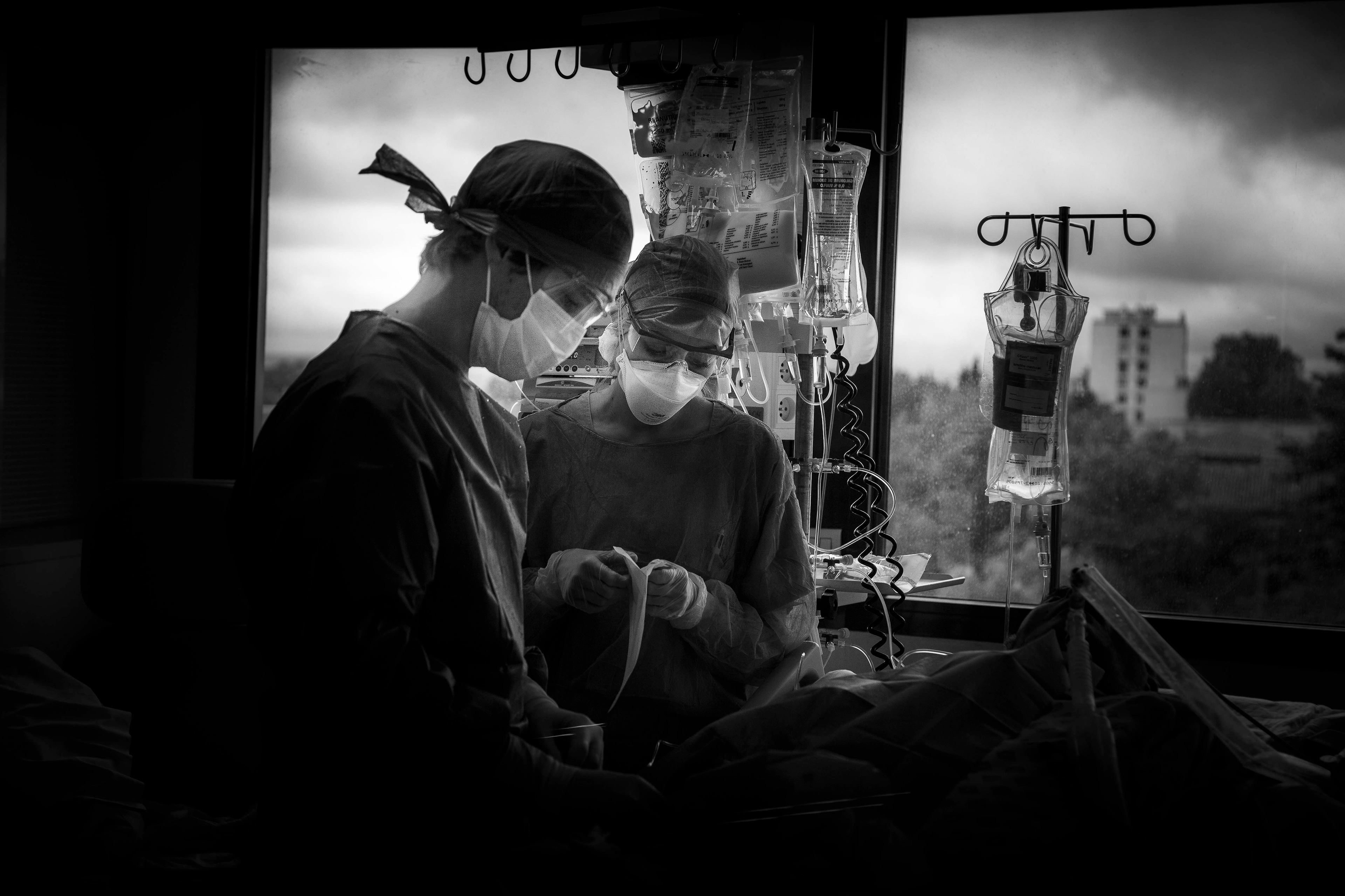 Malade du Covid en réanimation