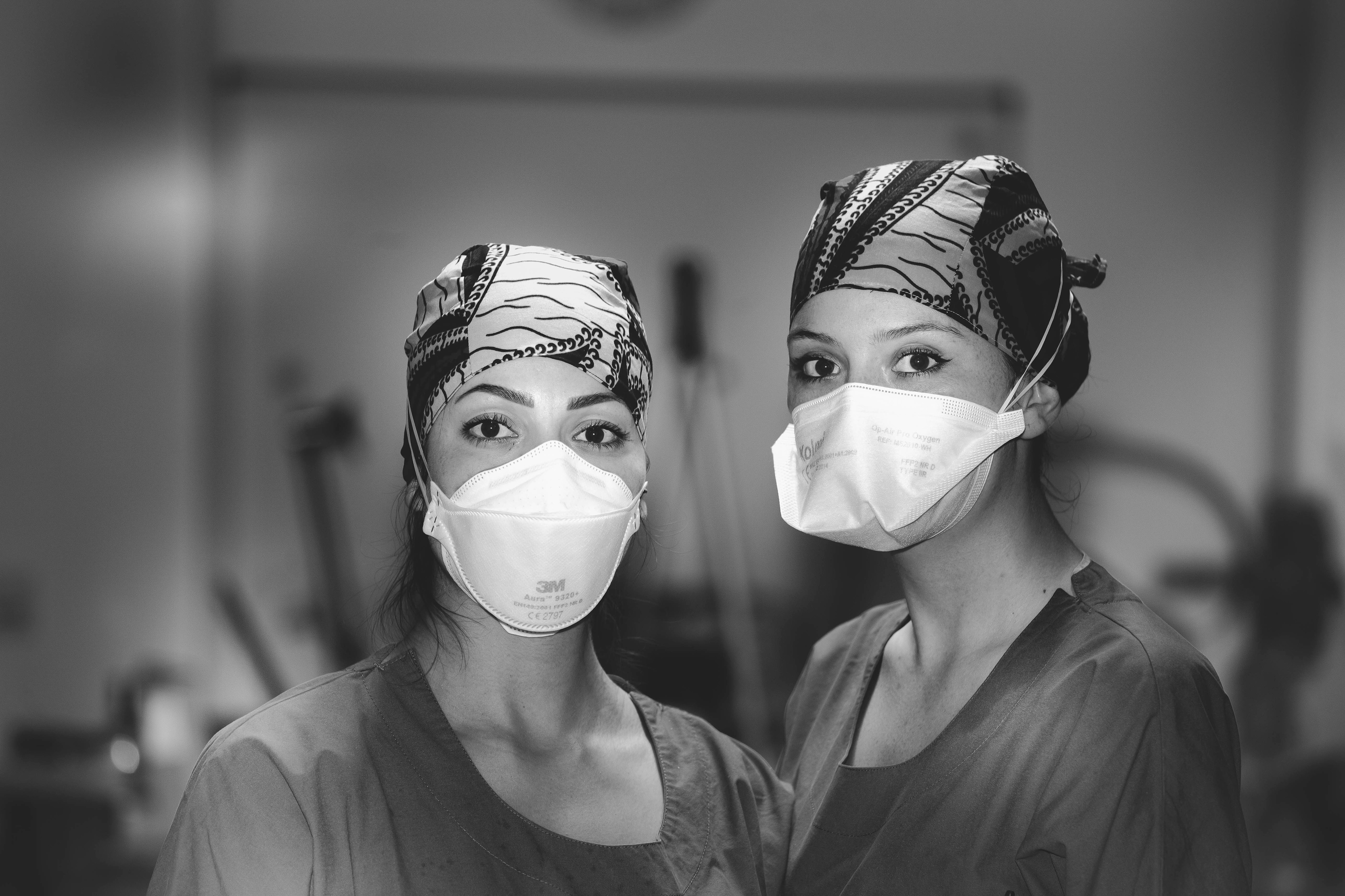 Infirmières, hôpital d'Aix-en-Provence.