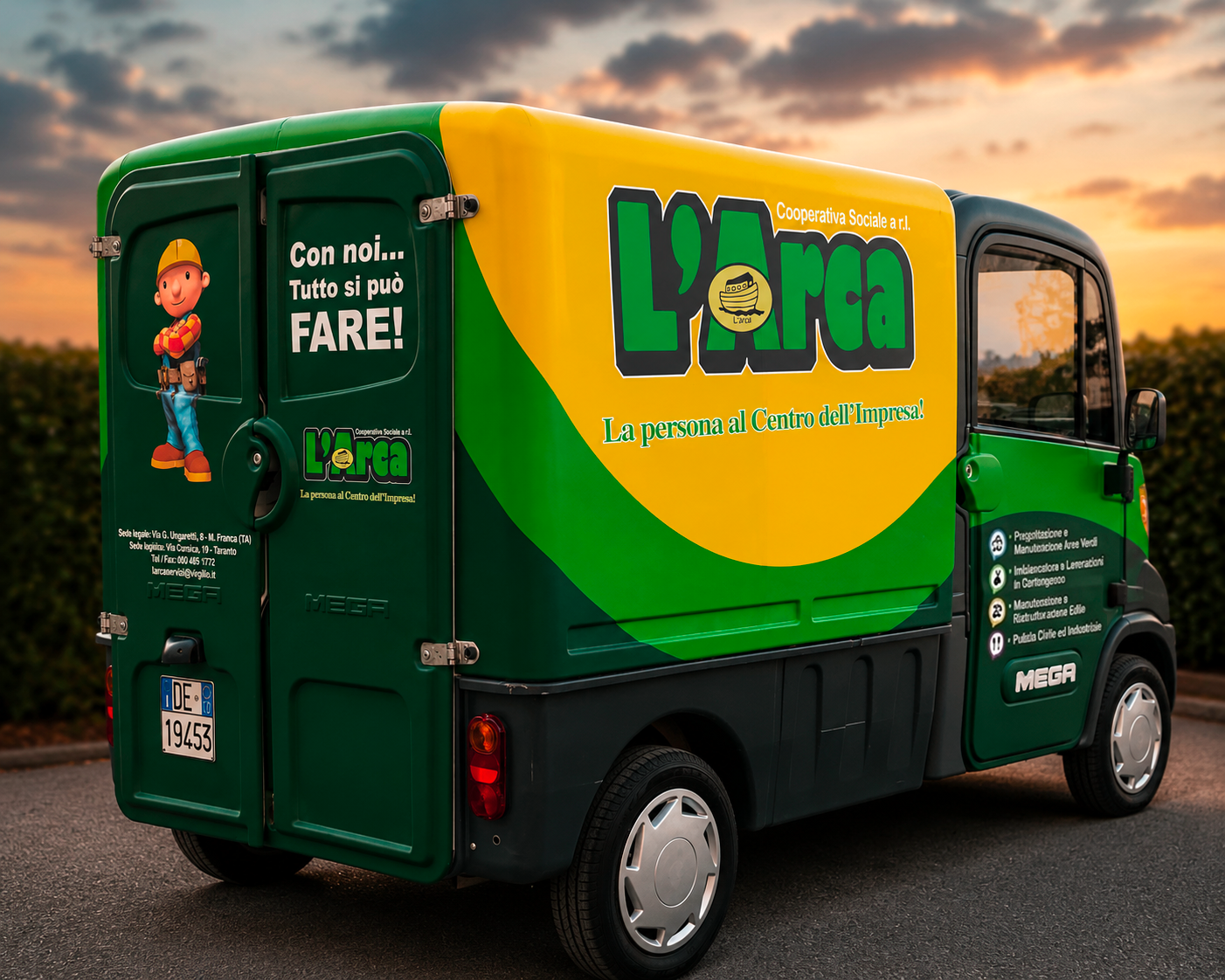 Wrapping furgone L'Arca