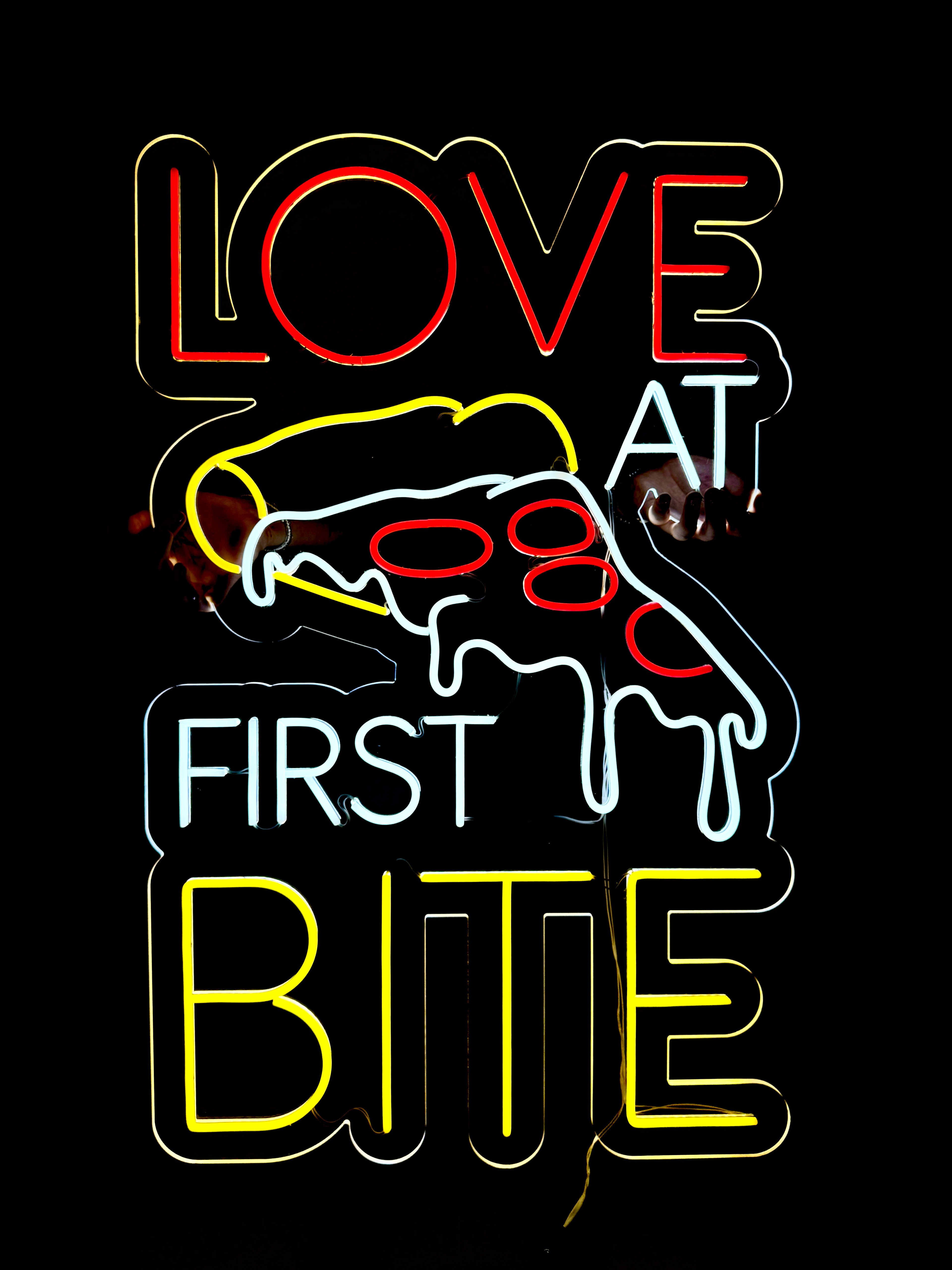 Neon led 3 colori. Pizzeria Jonny a Martina Franca