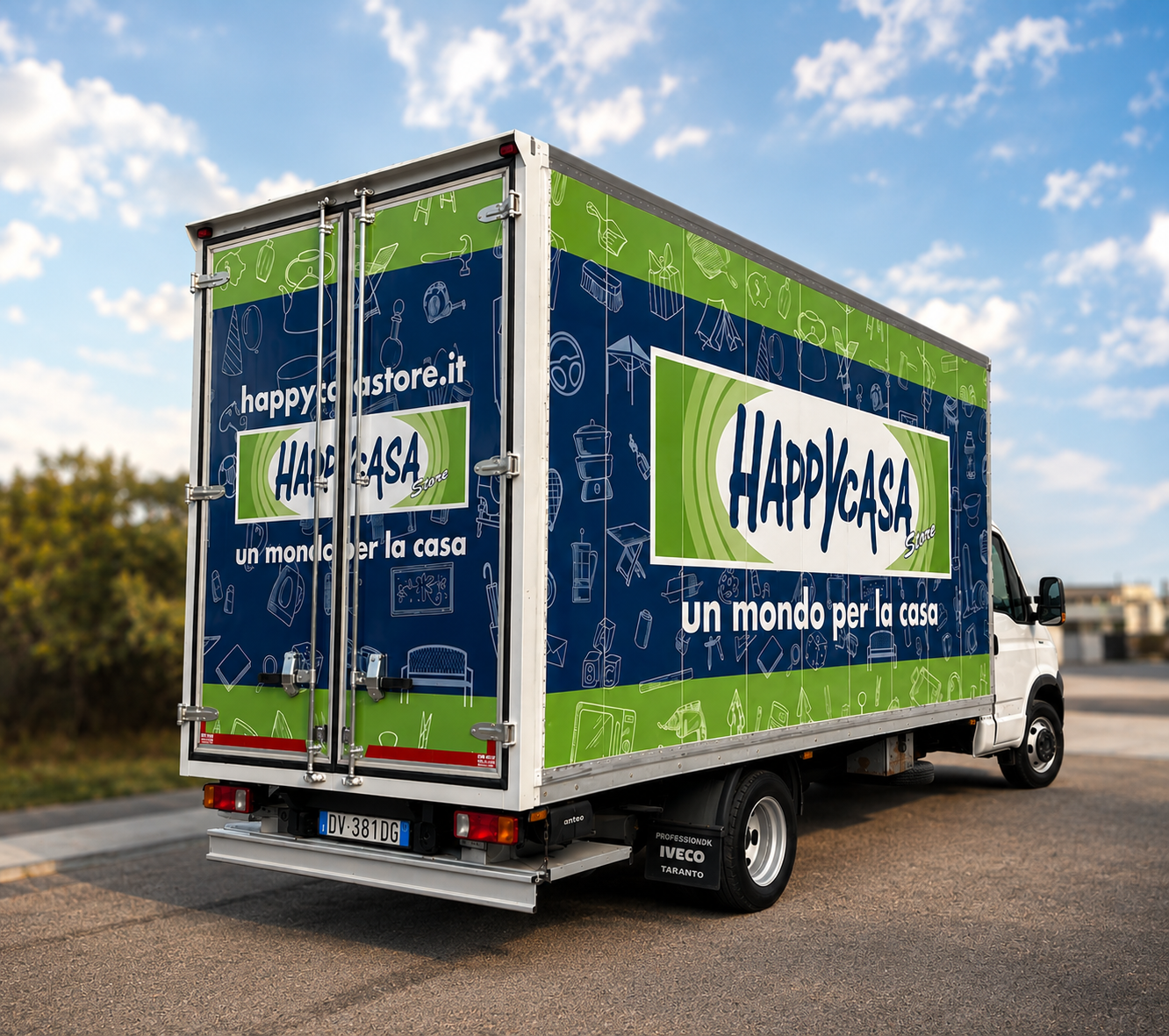 Personalizzazione furgone Happy Casa