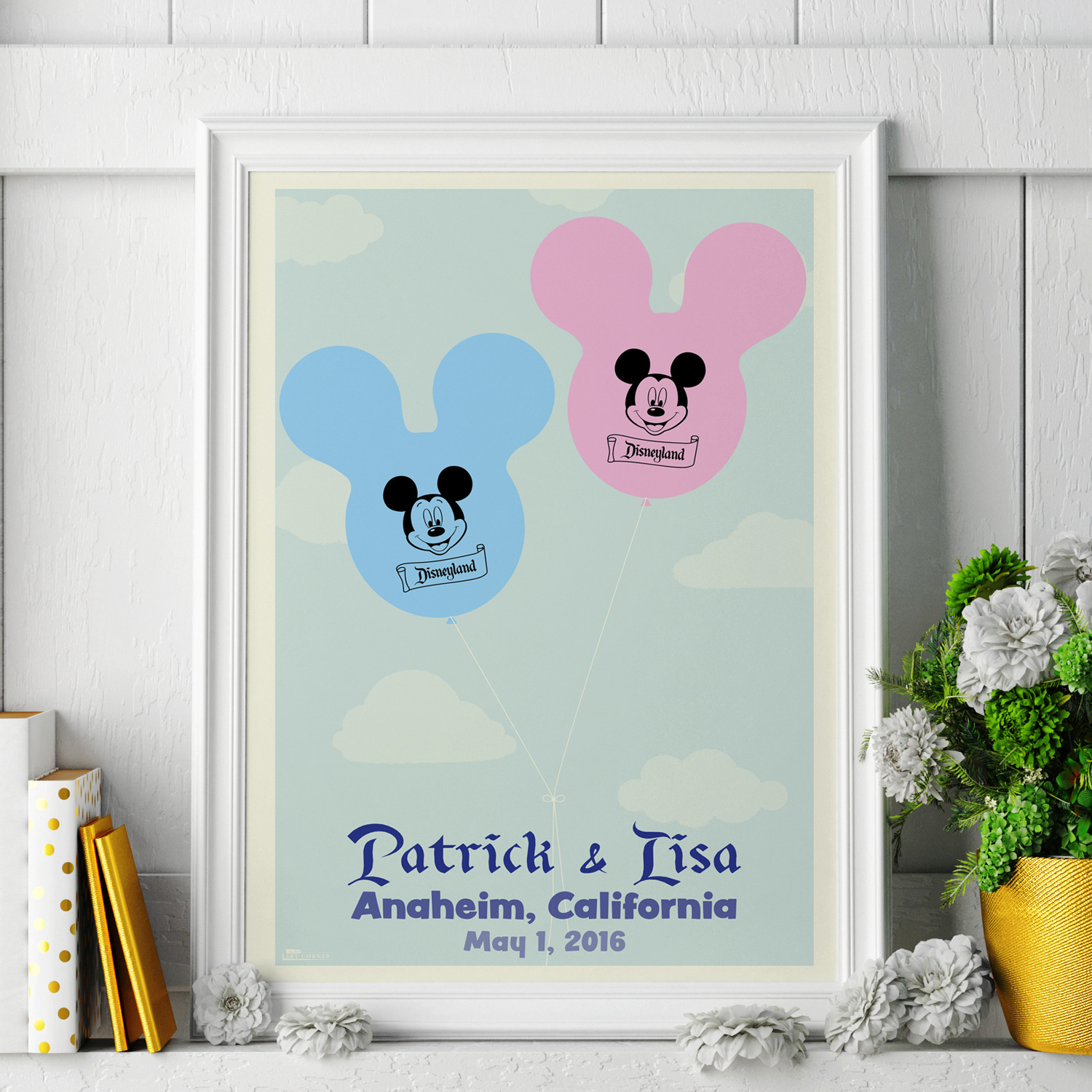 Personalized print created for Main Street Art Corner