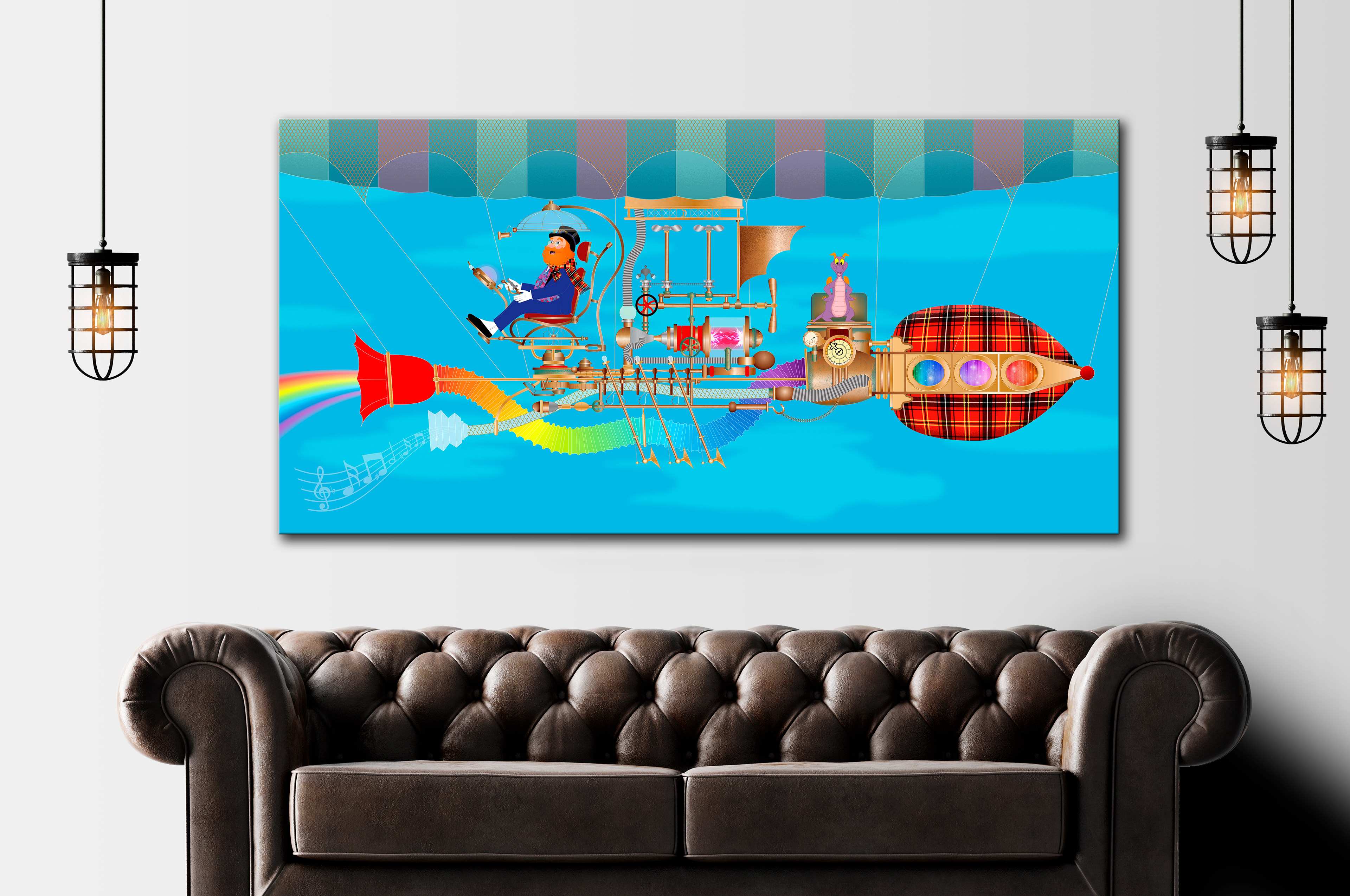 A limited-edition print created for Main Street Art Corner