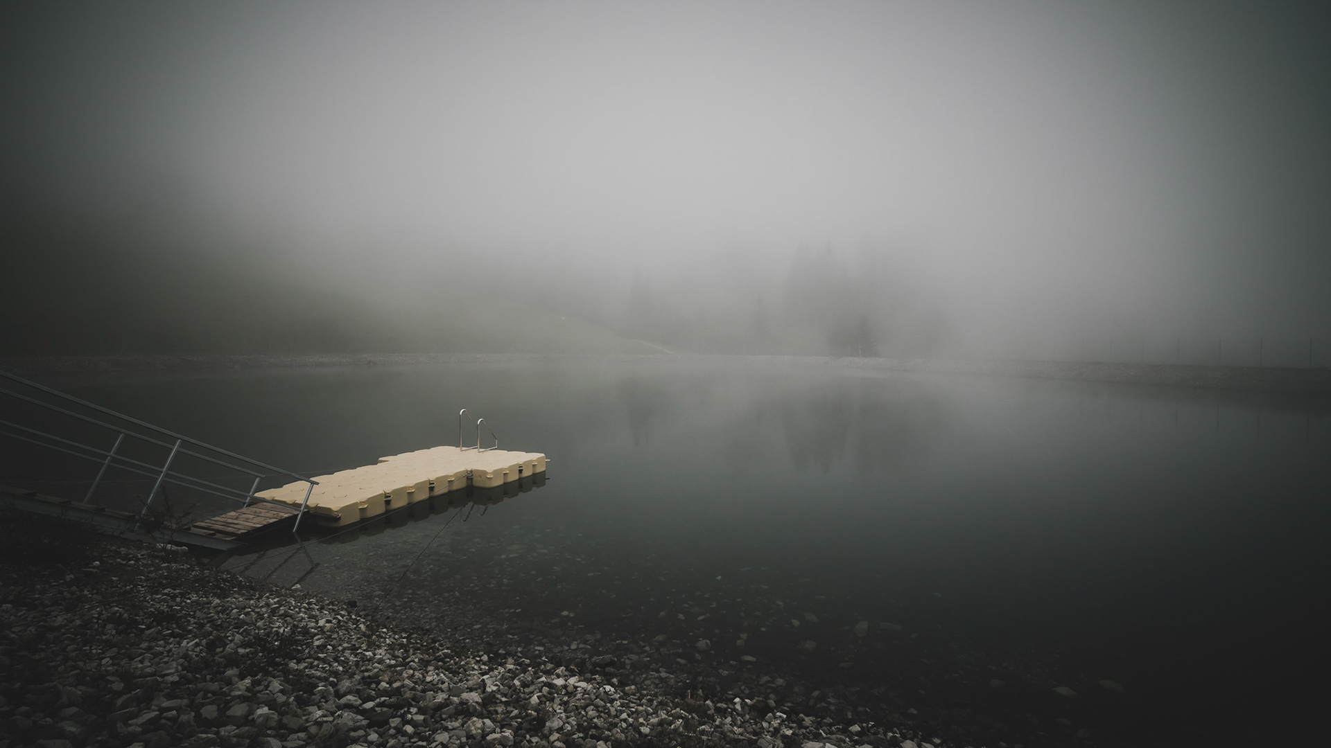 What lies beneath this mysterious water surface?