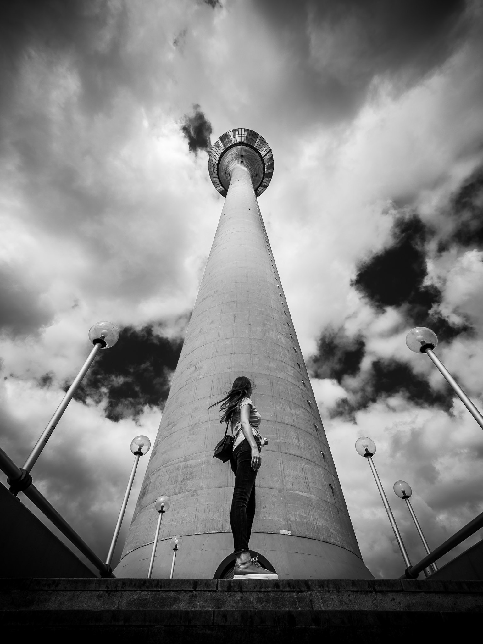 Some facts: 240,5 m high; 22,5 t heavy; has a huge digital "clock" on the outside which shows the time in the "Unary numeral system" - impressive!