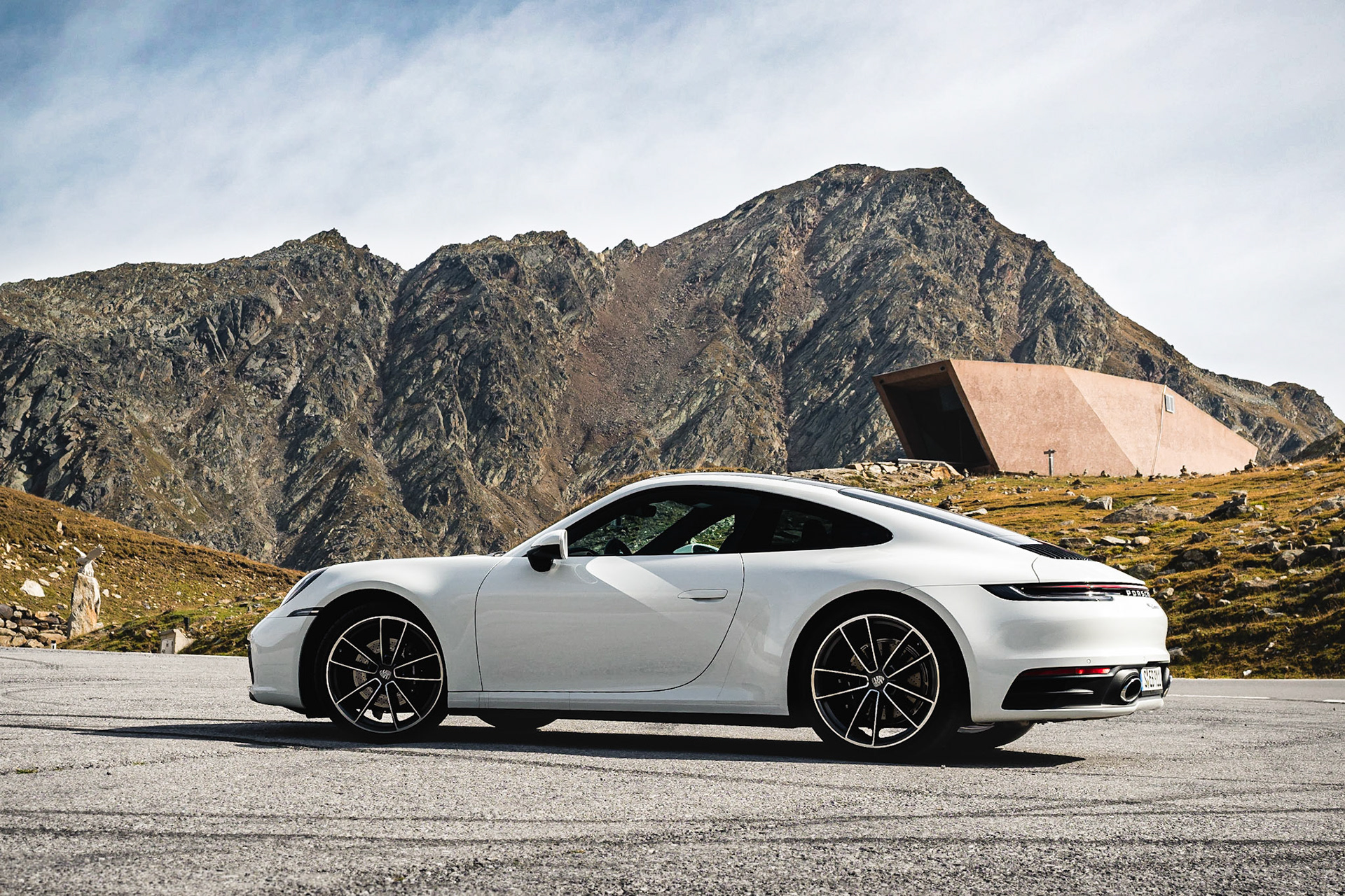 Right before border crossing point to italy you will find the "Mountain Museum". Built in 2010 by Werner Tscholl. It symbolizes communication and connection between us humans.