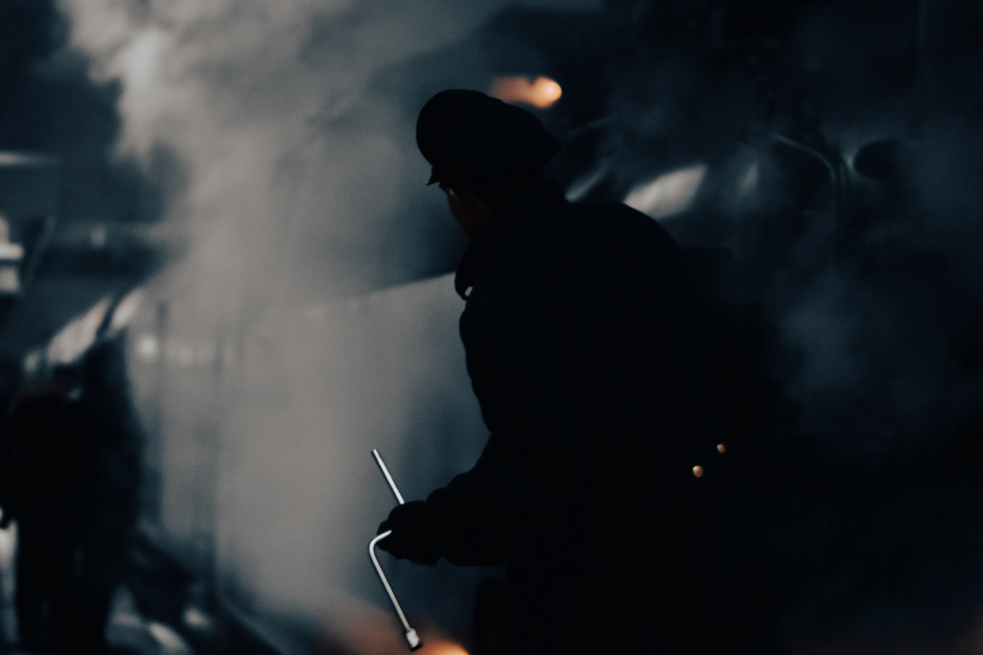 Steam tains always need to be checked. Love the way this photo turned out. The museum train BR 64 419 of the GVS - Railway Vehicle Preservation Society on it's last drive for this year. More pictures soon. https://www.ges-ev.de/