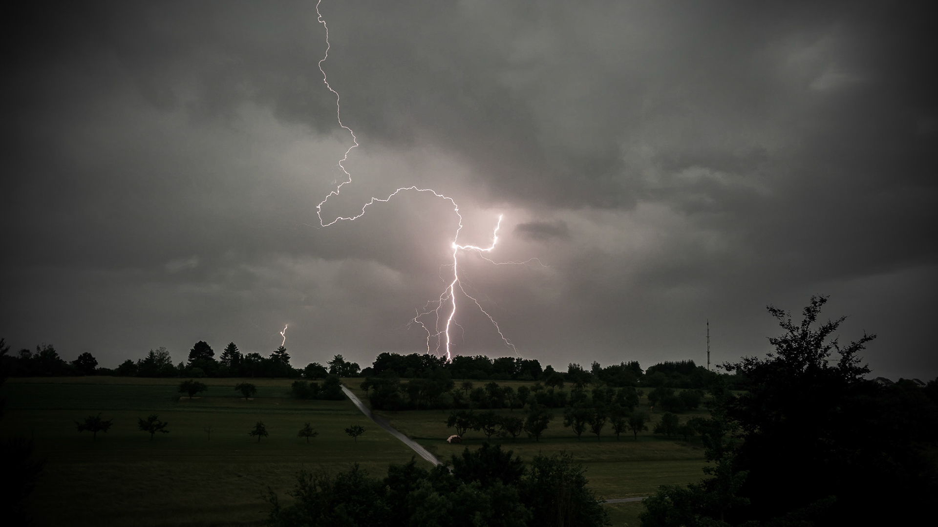 Shot from my balcony. Moments before the rain started to soak me and my camera...