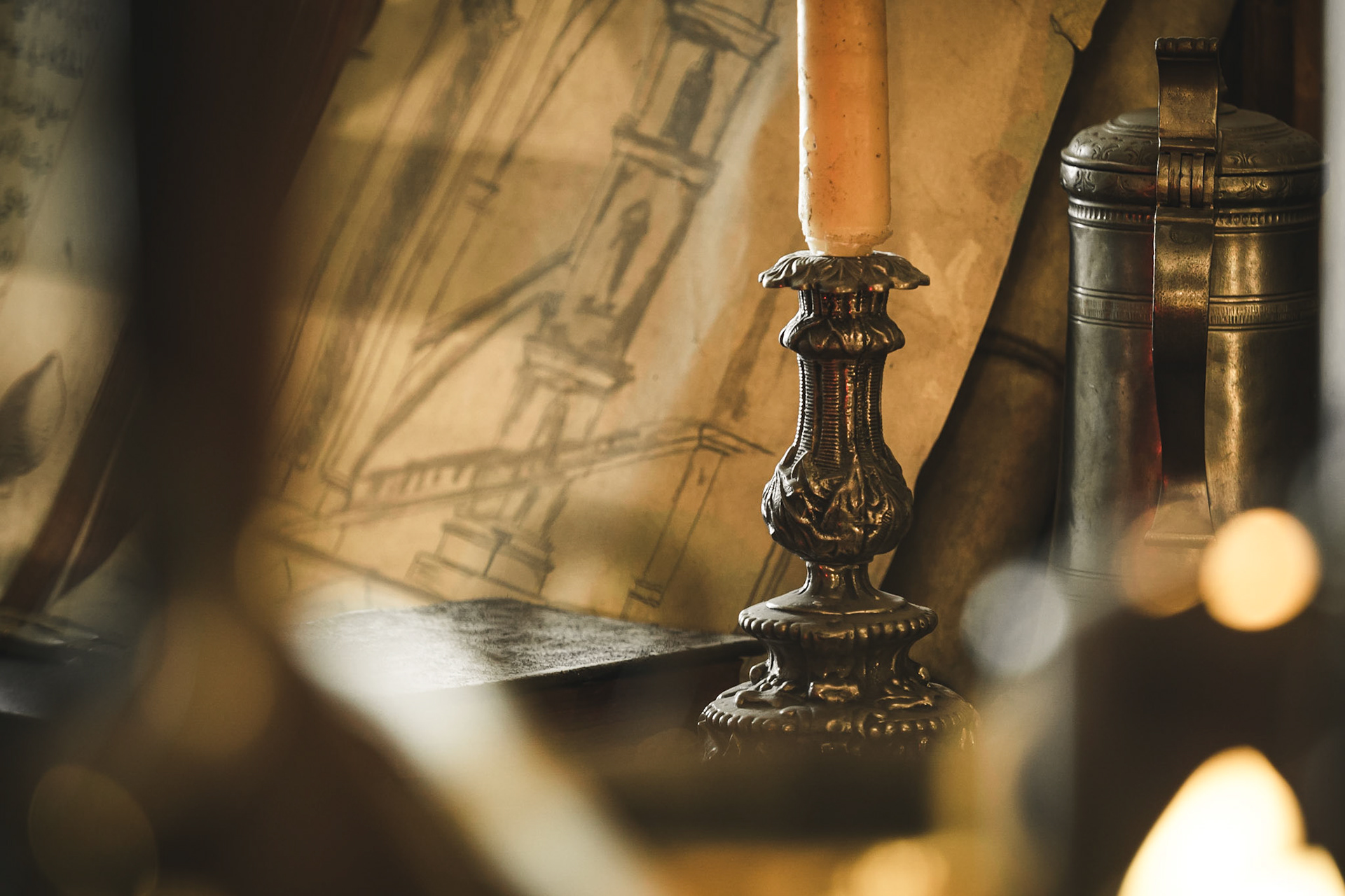 I nearly missed this small part of the museum at Golden Lane (Zlatá ulička). Here you can see a little detail of an Alchemists workshop.