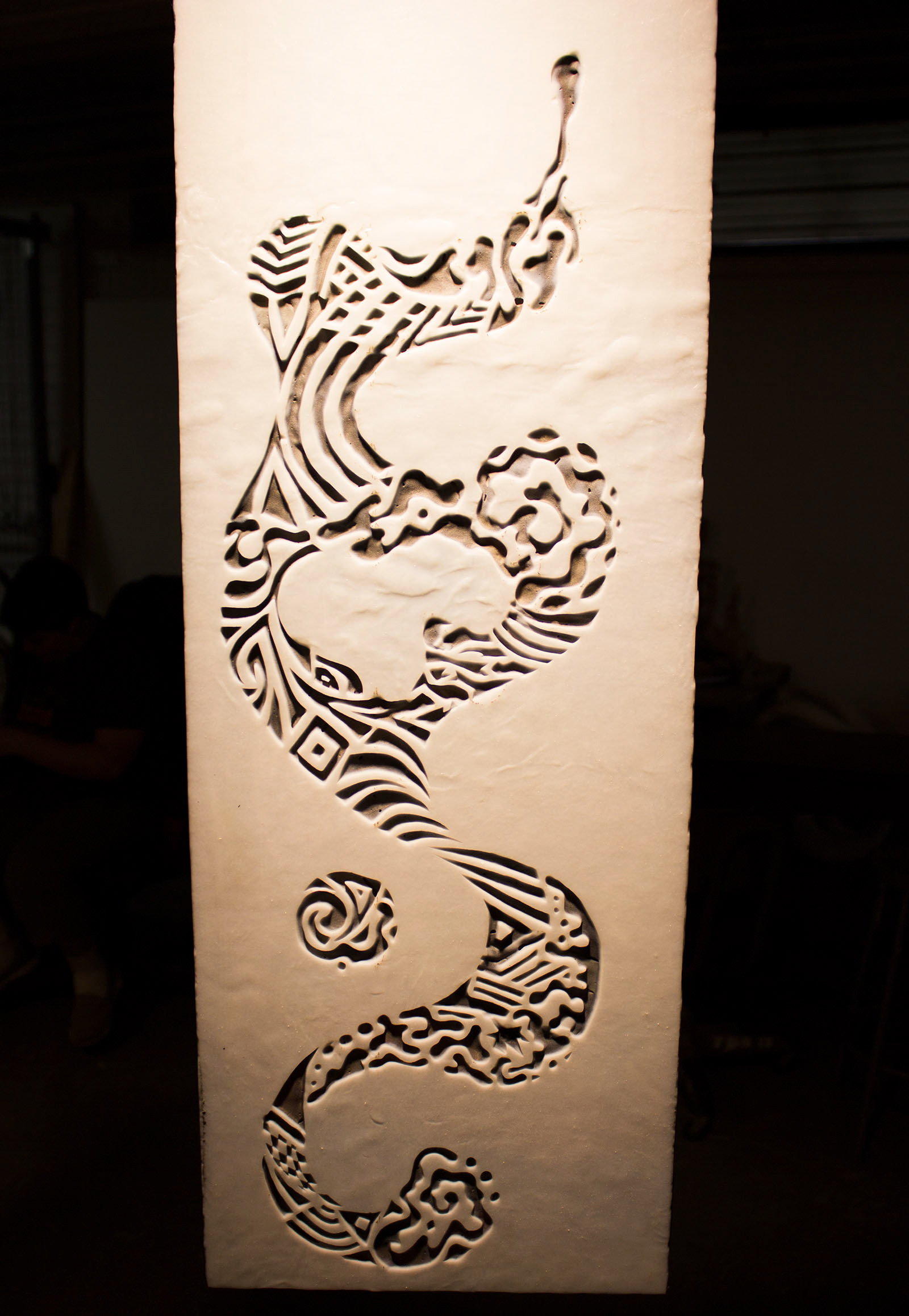 Back view of  dark panel of Limbo