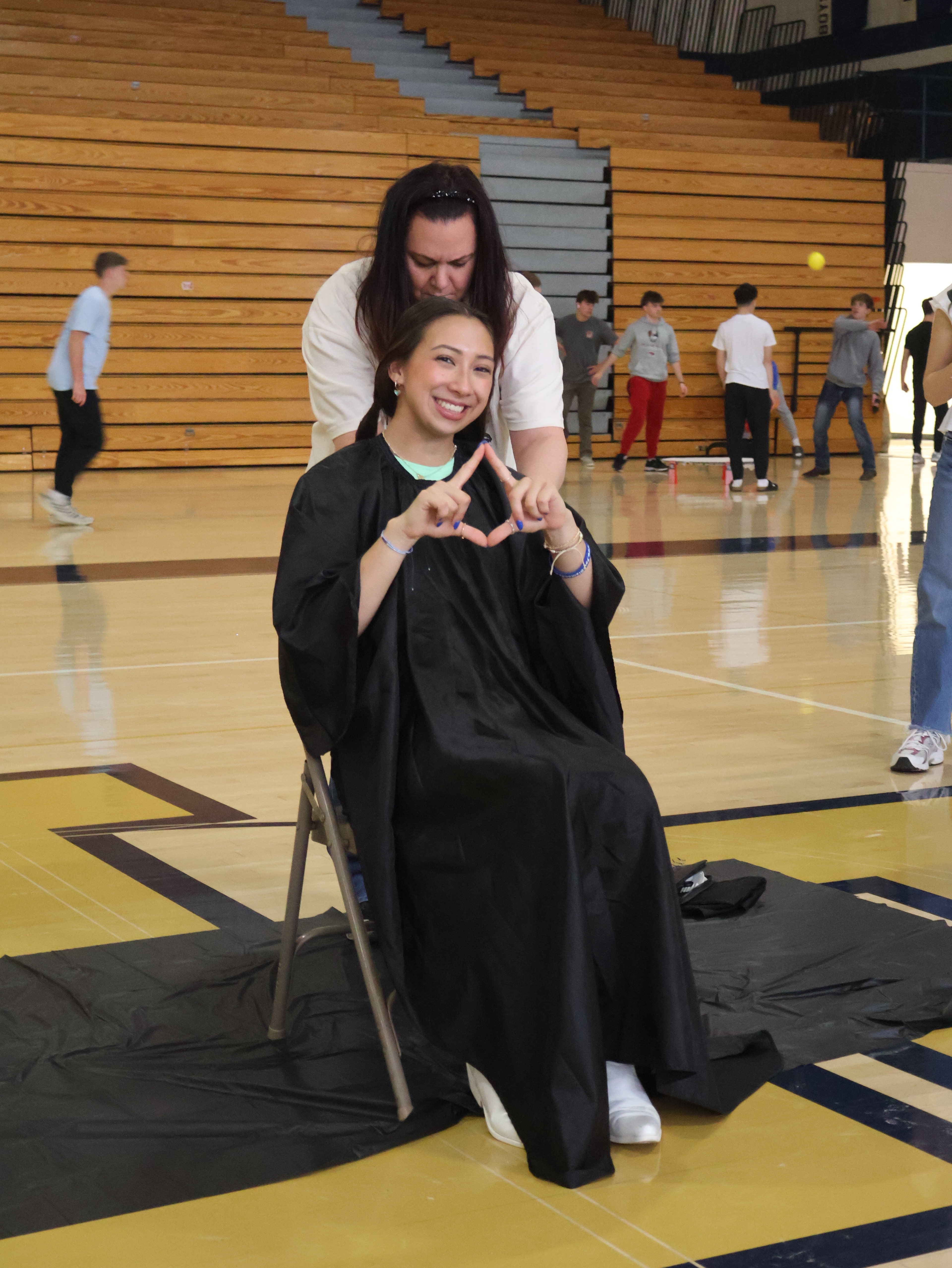 FR's senior class president donates her hair for the kids.