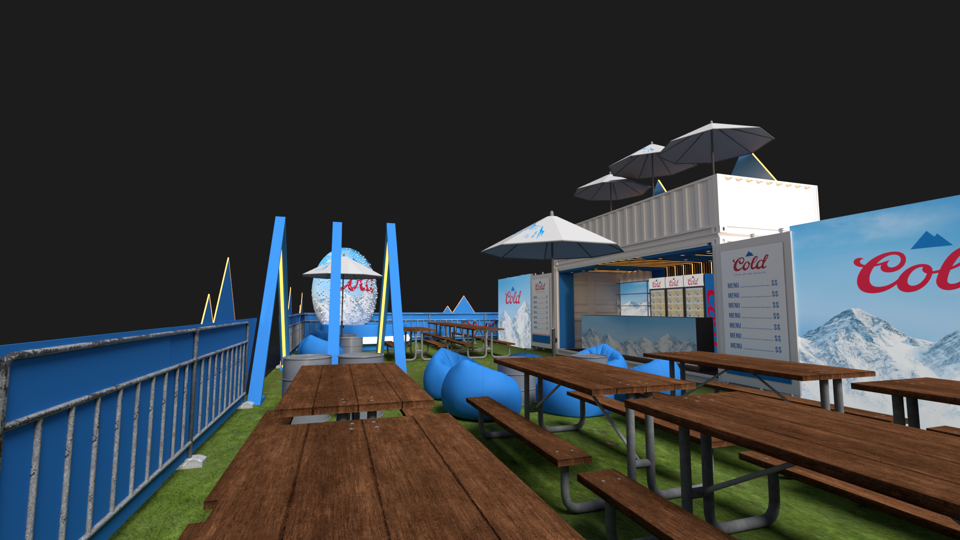 Cold Festivalbar, Backstage Håndtering