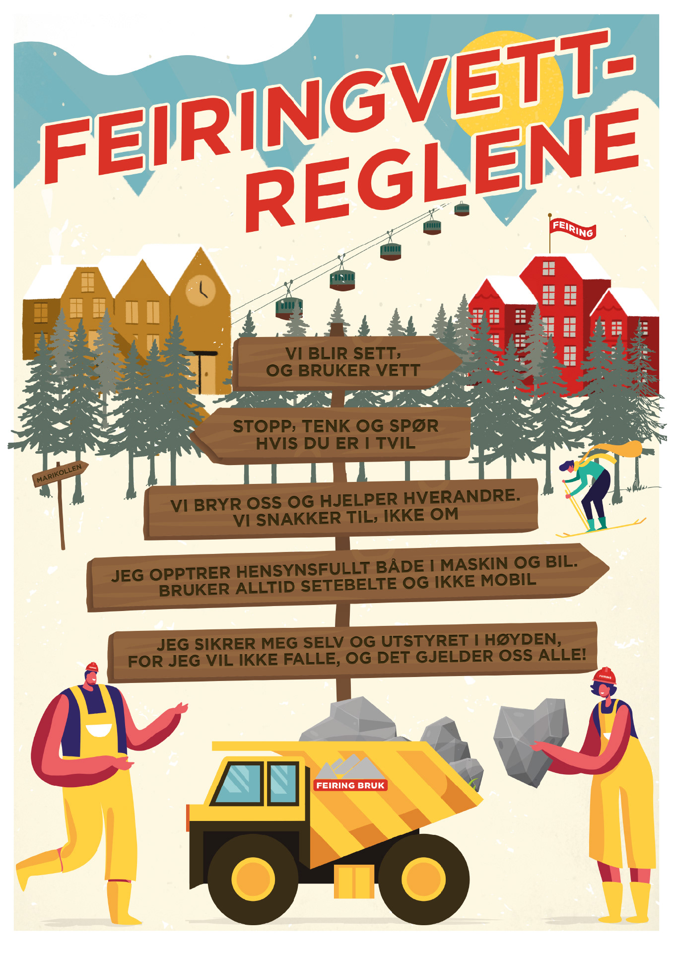 HMS plakat for Feiring Bruk