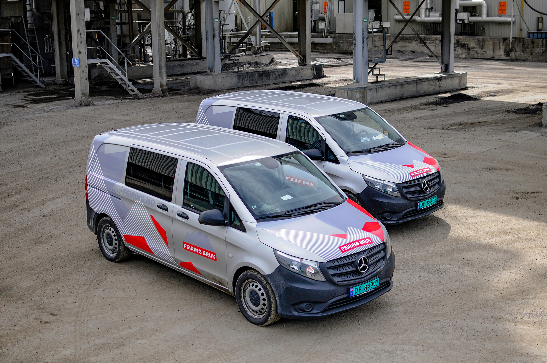 Grafisk profil og folie til bilpark Feiring Bruk