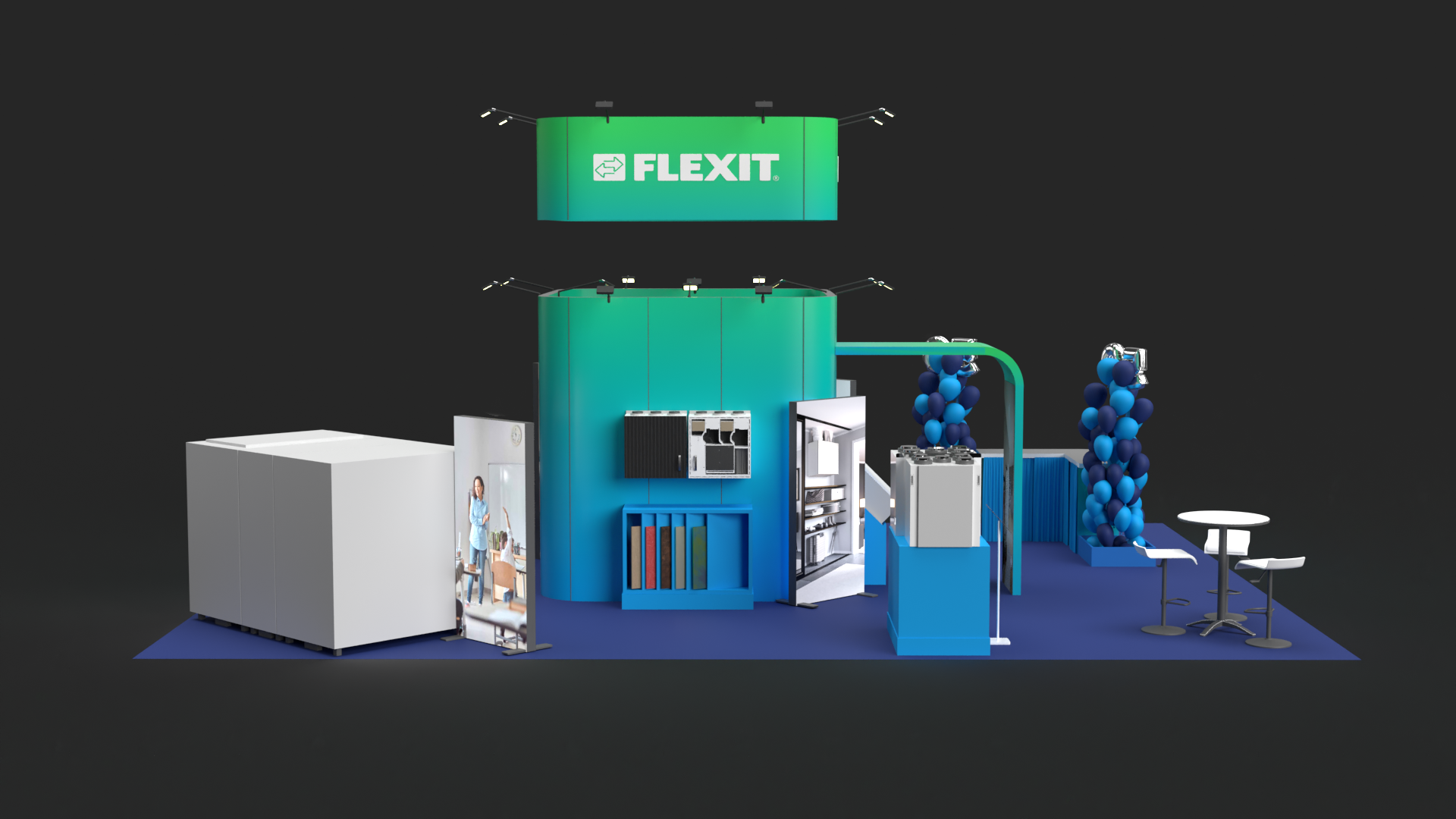 Flexit messestand