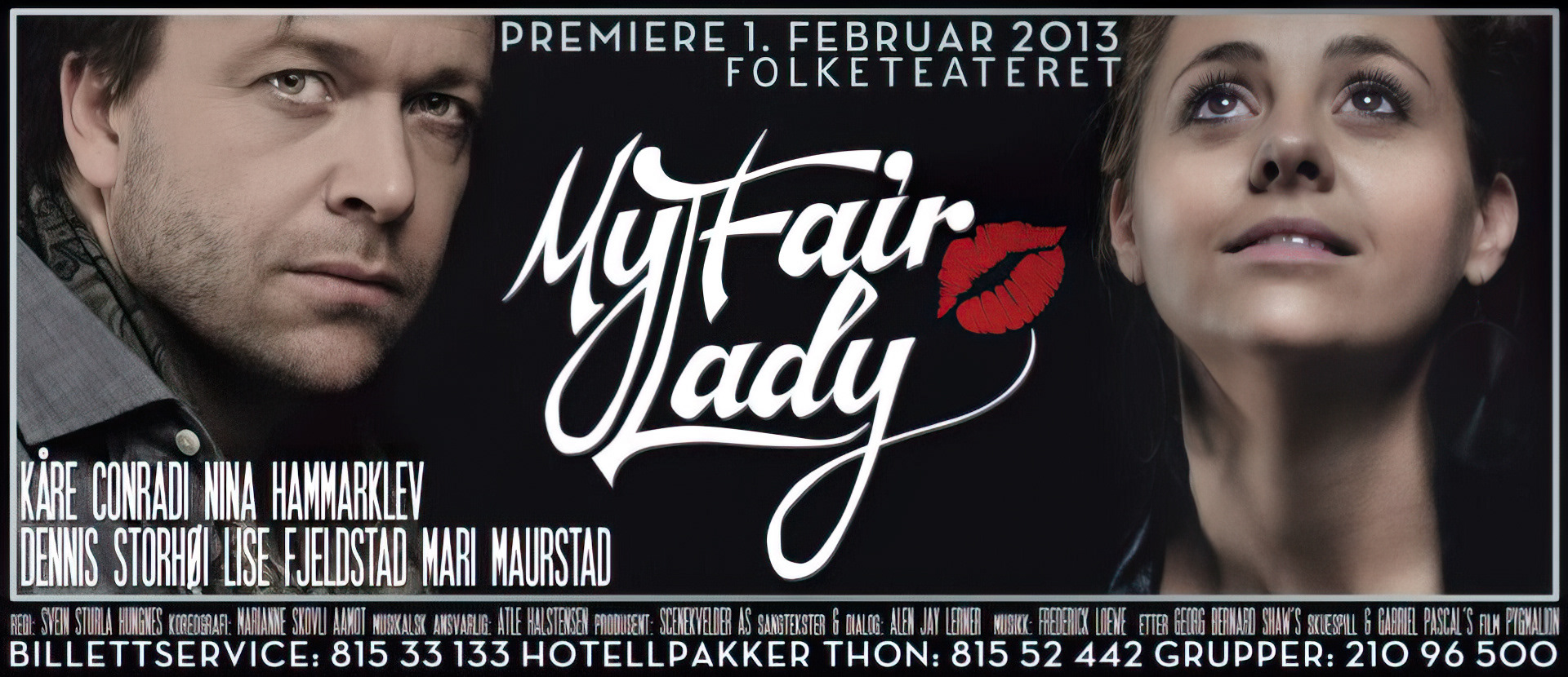 My Fair lady, Scene Kvelder