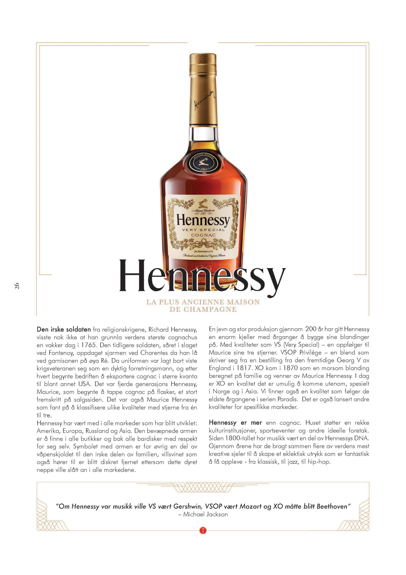 Produktkatalog for Moët Hennessy Norge