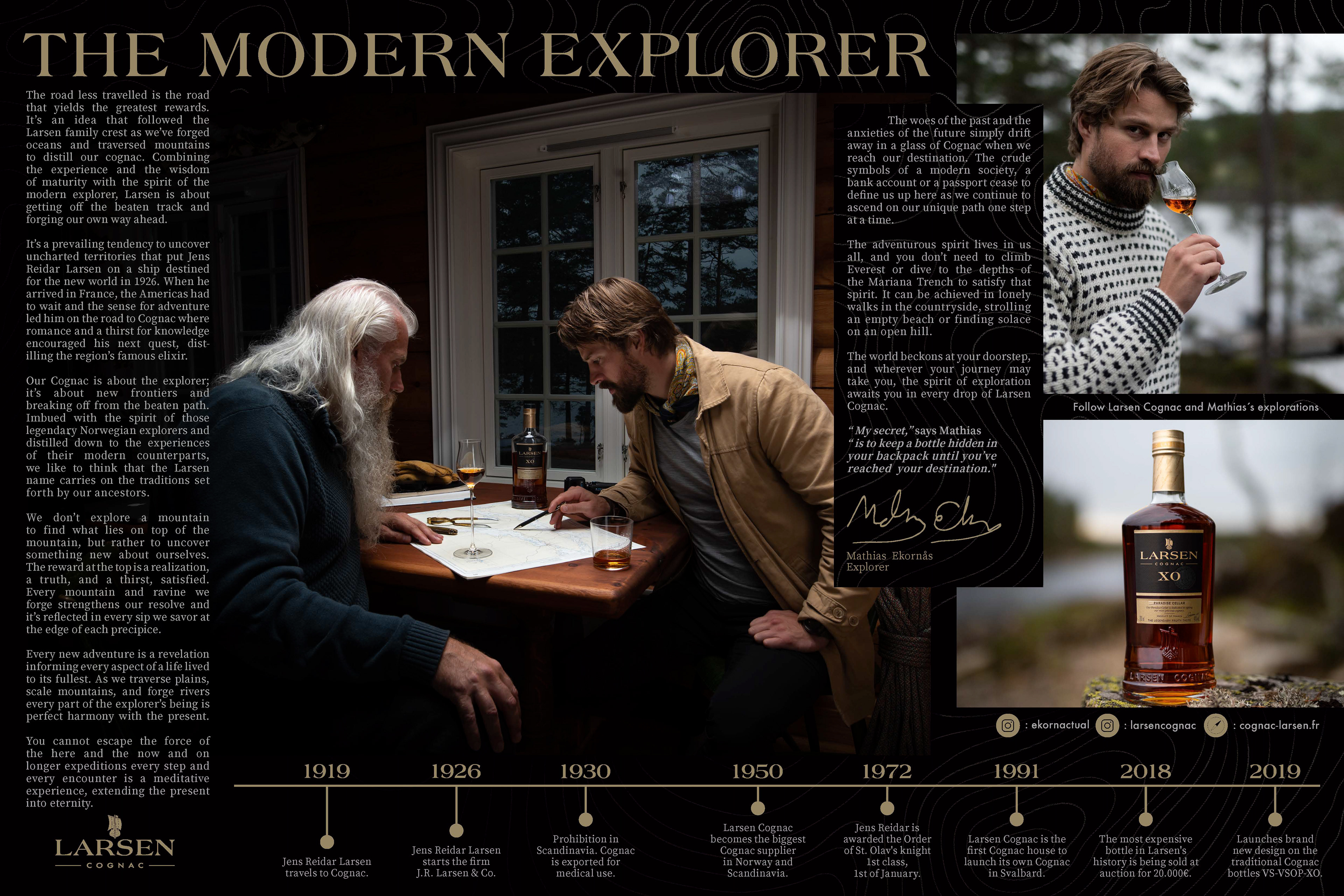 Annonse Larsen Cognac