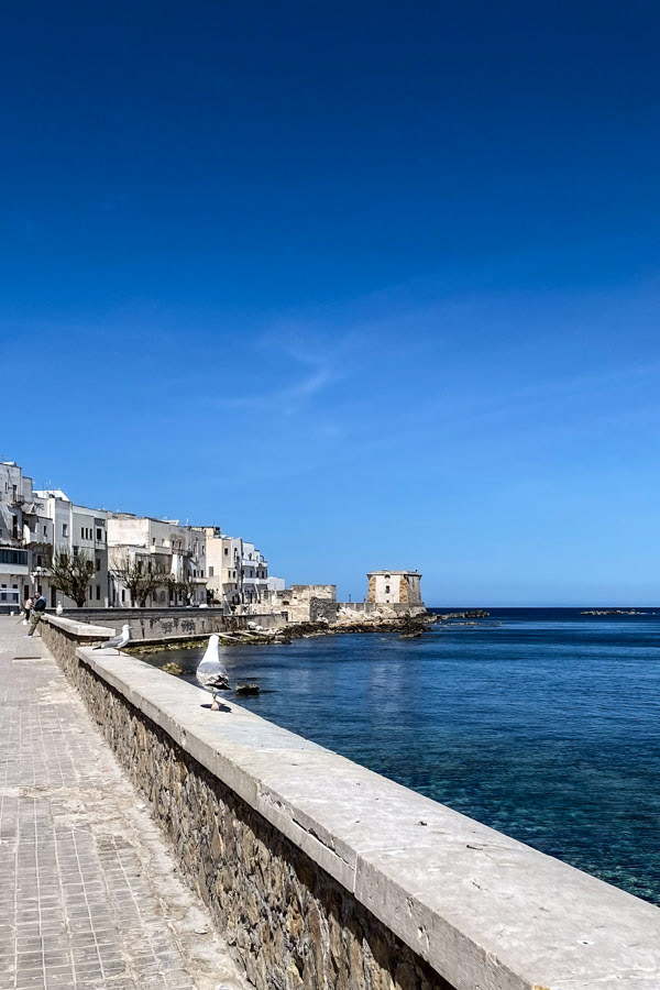 View of Torre di Ligny, Trapani