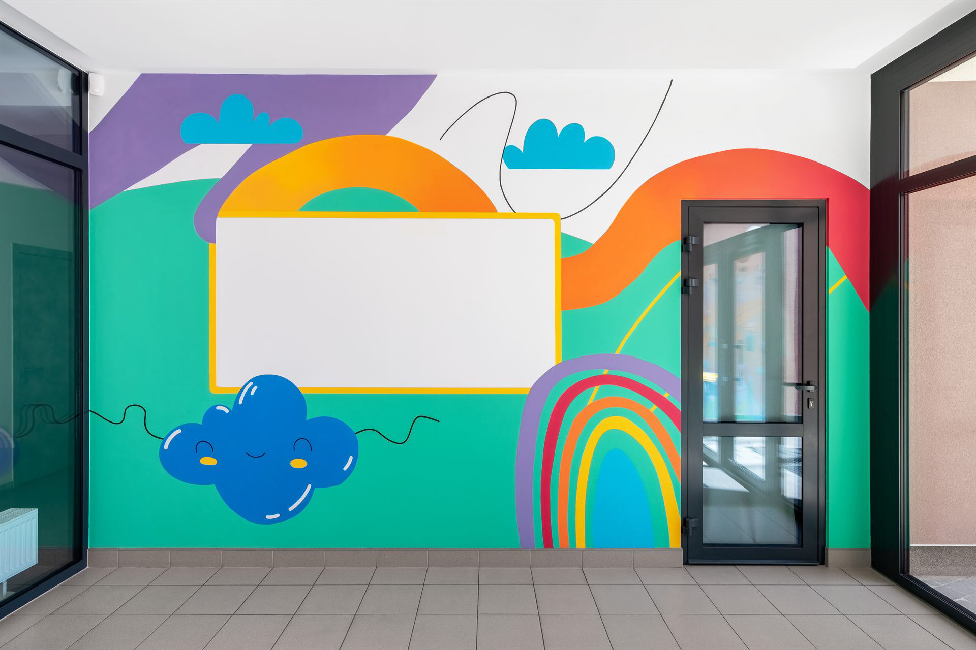 фото настінного розпису для портфоліо художньої майстерні - фотограф інтер'єрів та архітектури у Львові