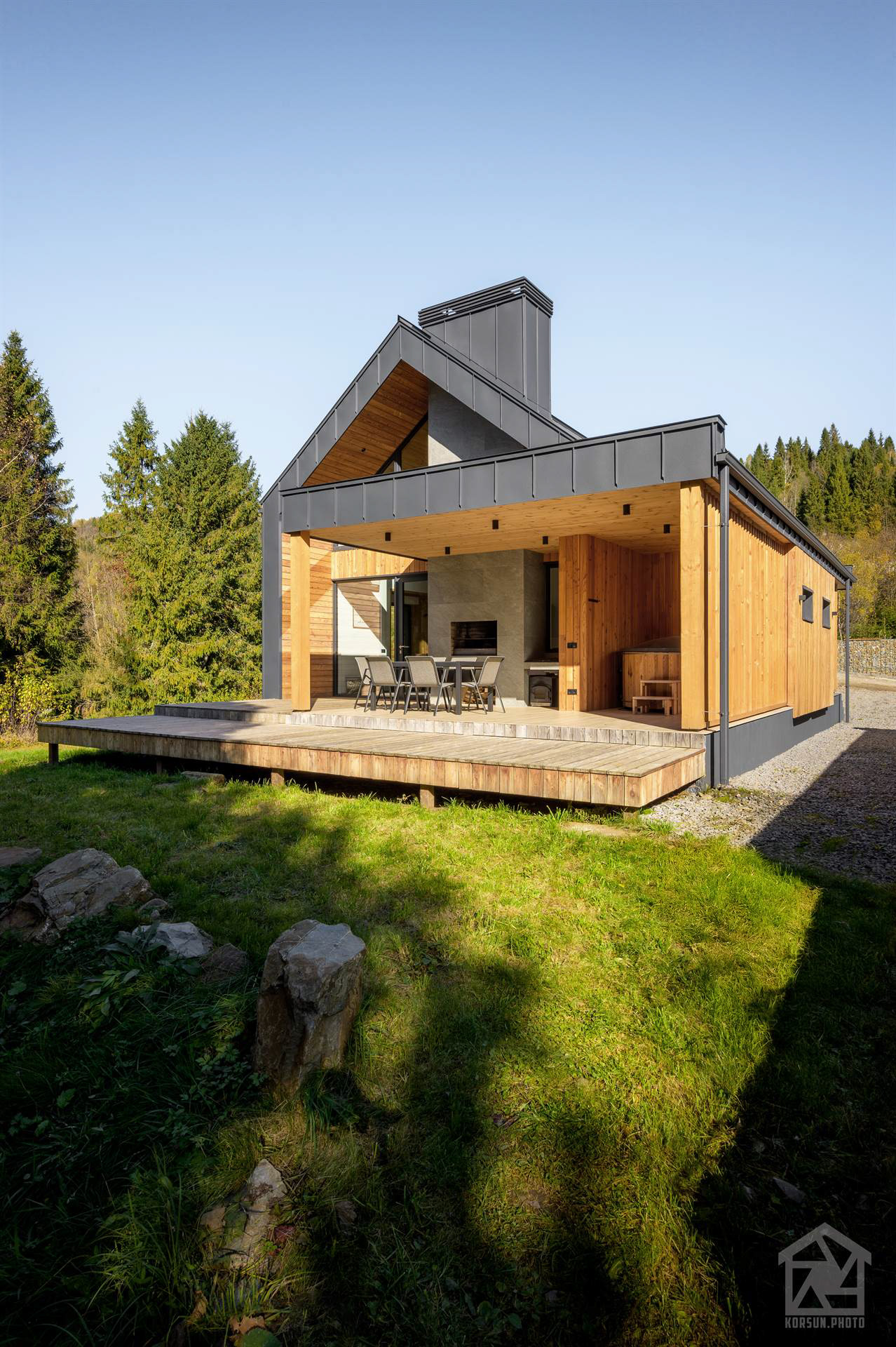 фотографування будинків в Карпатах для портфоліо архітектора