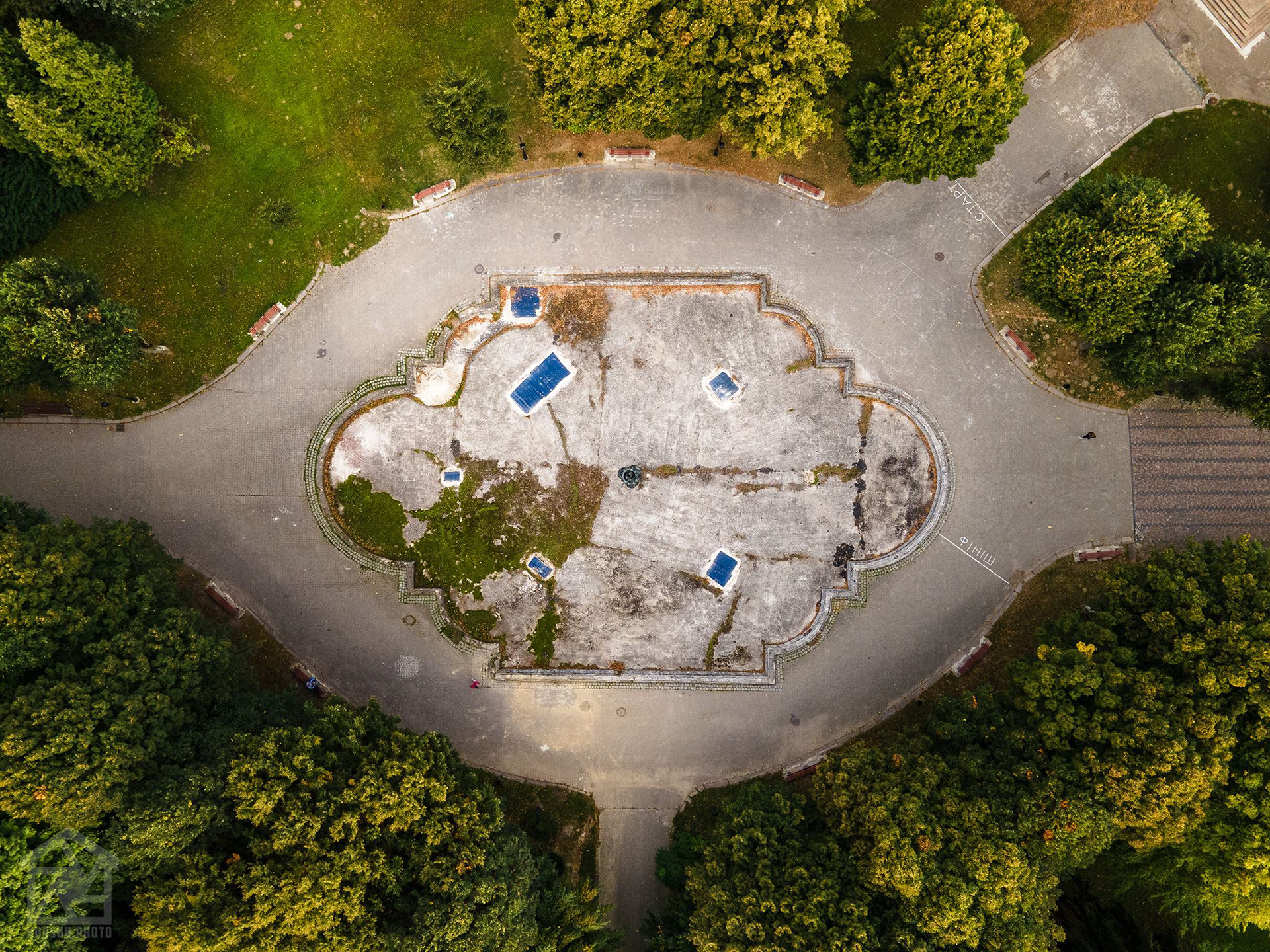 аерозйомка дроном в Стрийському парку