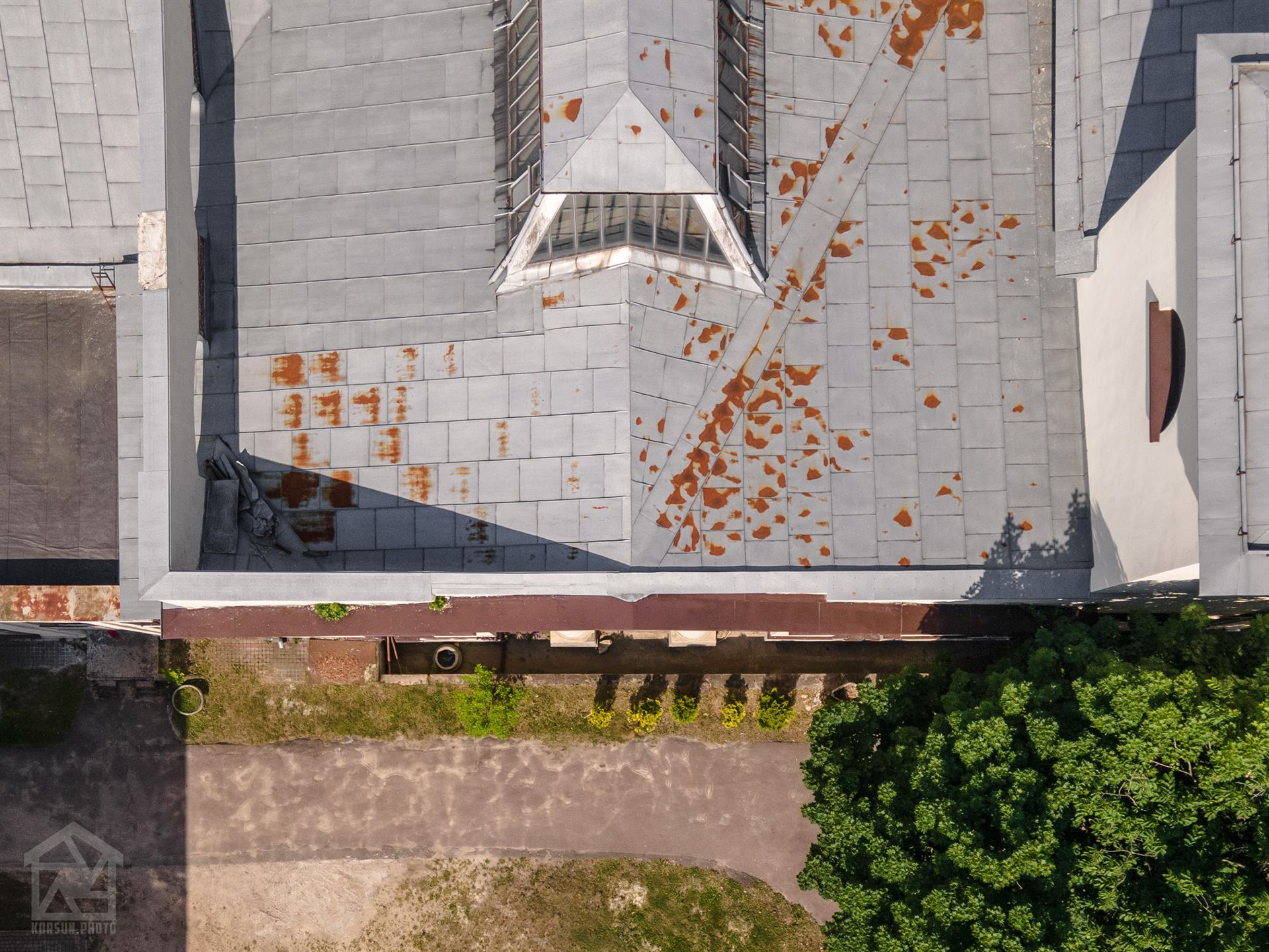 зйомка даху 10-го корпусу Національного університету Львівська Політехніка