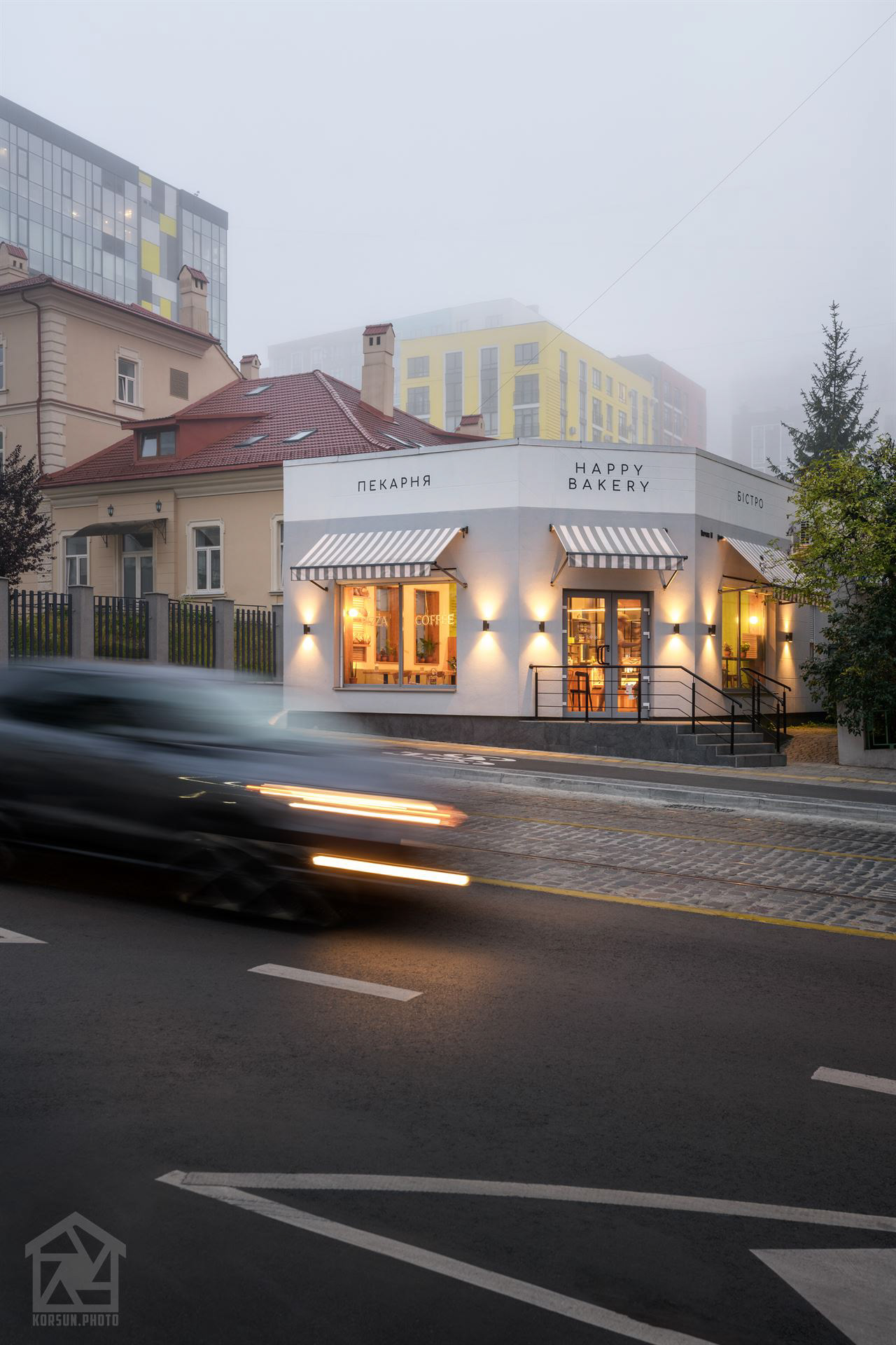 зйомка архітектури крафтової пекарні - фотограф архітектури у Львові