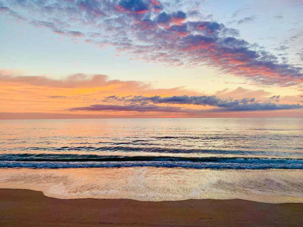 Sunset on a Florida beach. 