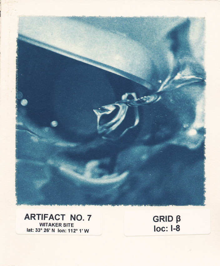 Artifact No. 7; Cyanotype print, 5.4 x 4.5 inches; © 2005