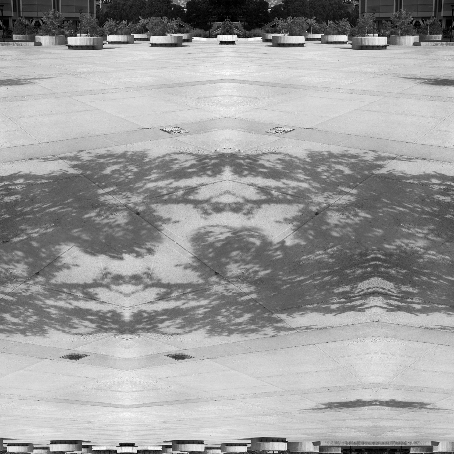 Geometry from Public Space No. 6-11; Pigment print, 40 x 40 inches; © 2012
