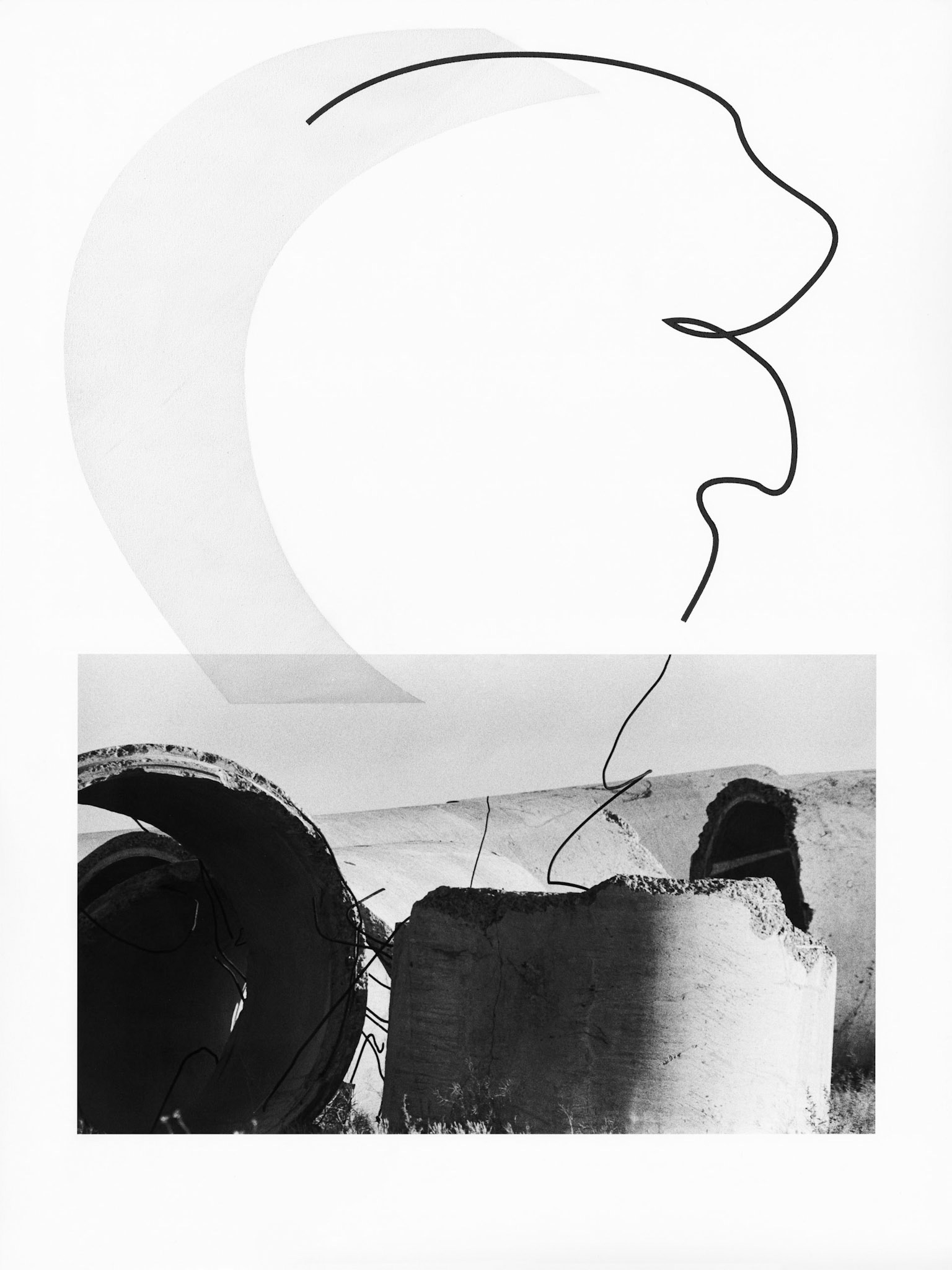 Construct No. ZA-8-10A; Pigment print with graphite and ink drawing; 24 x 18 inches; © 2016