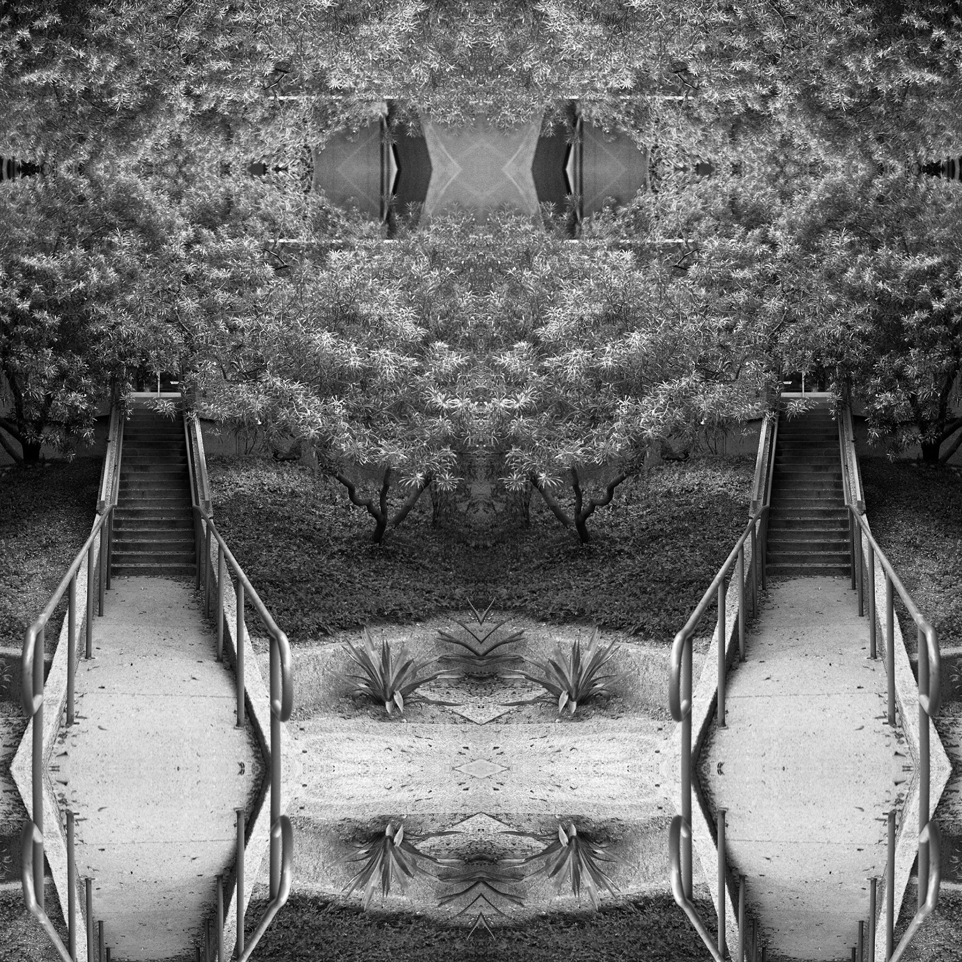 Geometry from Public Space No. 5-11; Pigment print, 40 x 40 inches; © 2012
