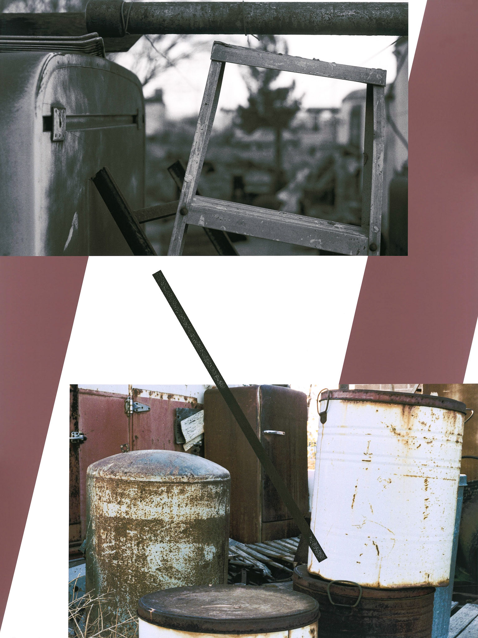 The Back 40; Pigment print and ink drawing; 24 x 18 inches; © 2021