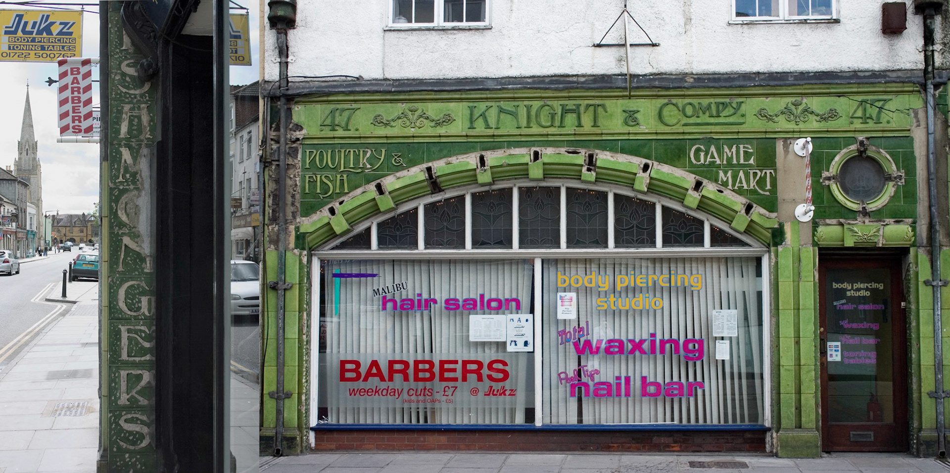 Fishmonger Barbershop; Pigment print, 9 x 18 inches; © 2005