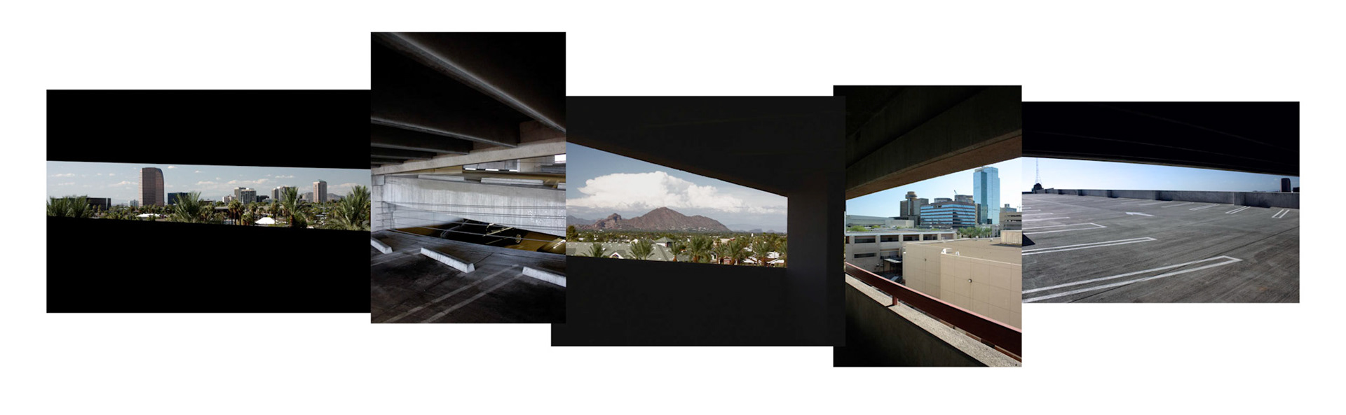 Garage Composition No. 1; Pigment print, 13 x 44 inches; © 2006