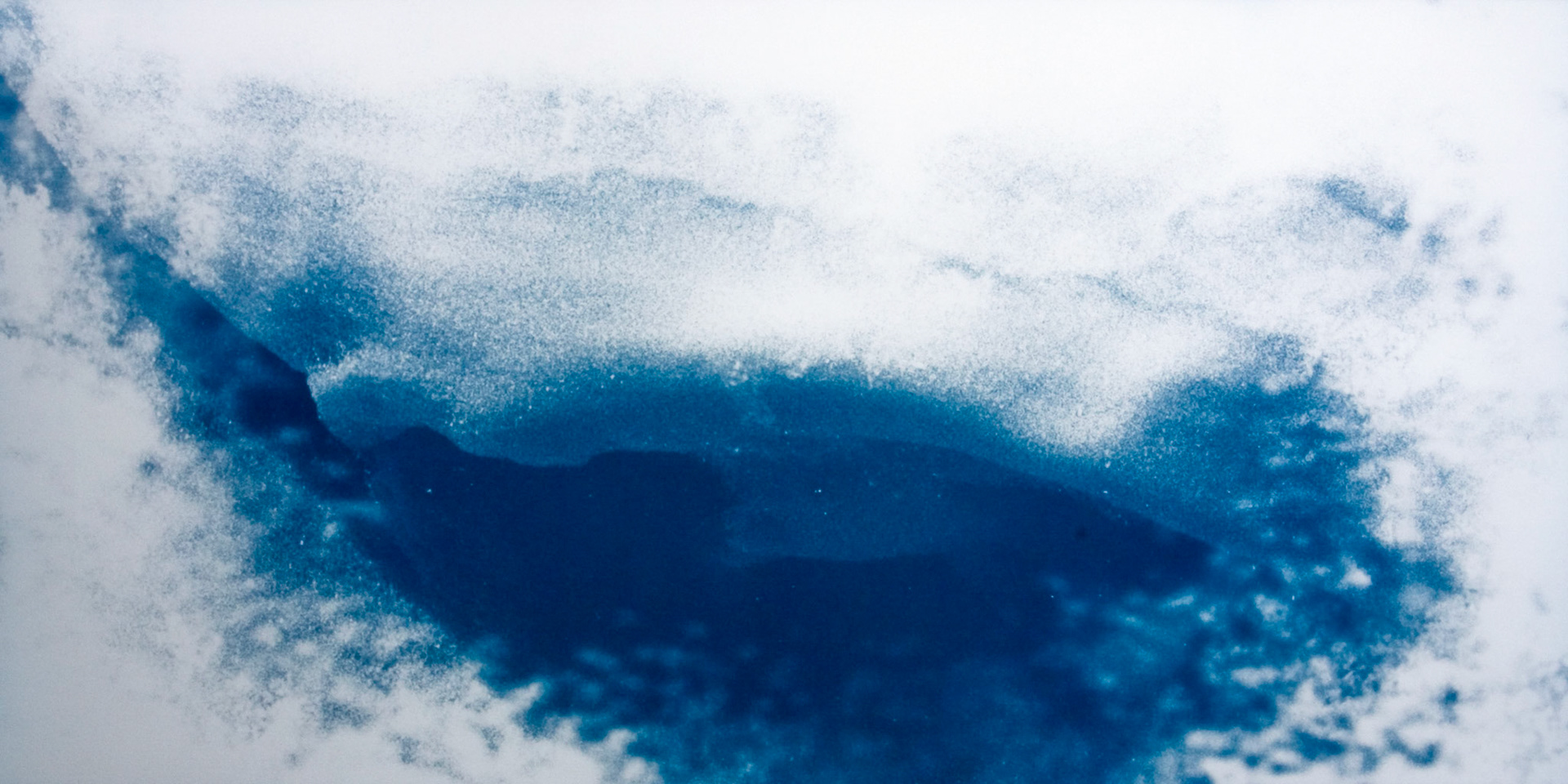 Glacier No. 13, Plate 1; Cyanotype, 12 x 24 Inches; © 2008