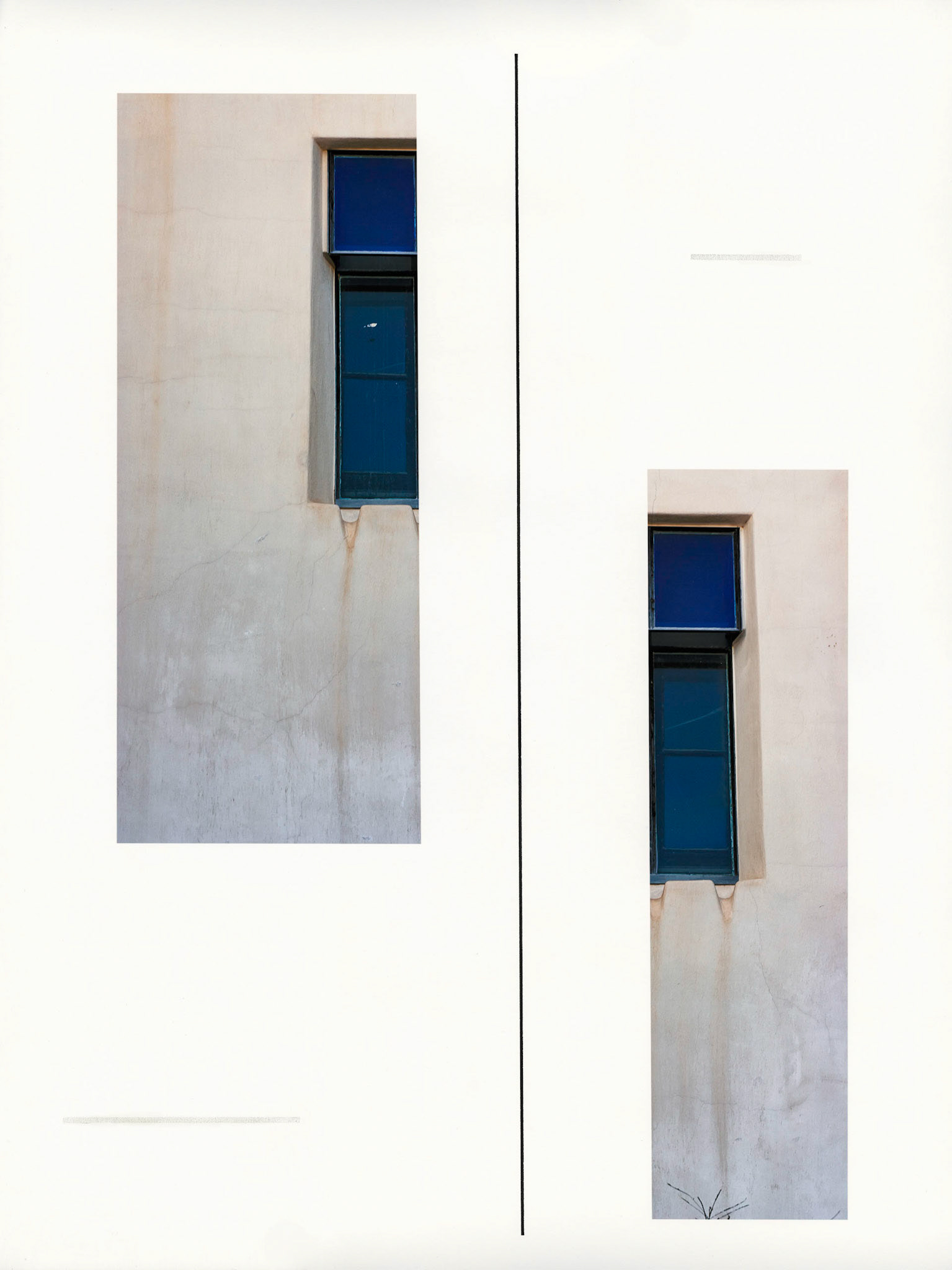 Construct No. SX-80 (A House Divided); Pigment print with graphite and ink drawings; 24 x 18 inches; © 2019