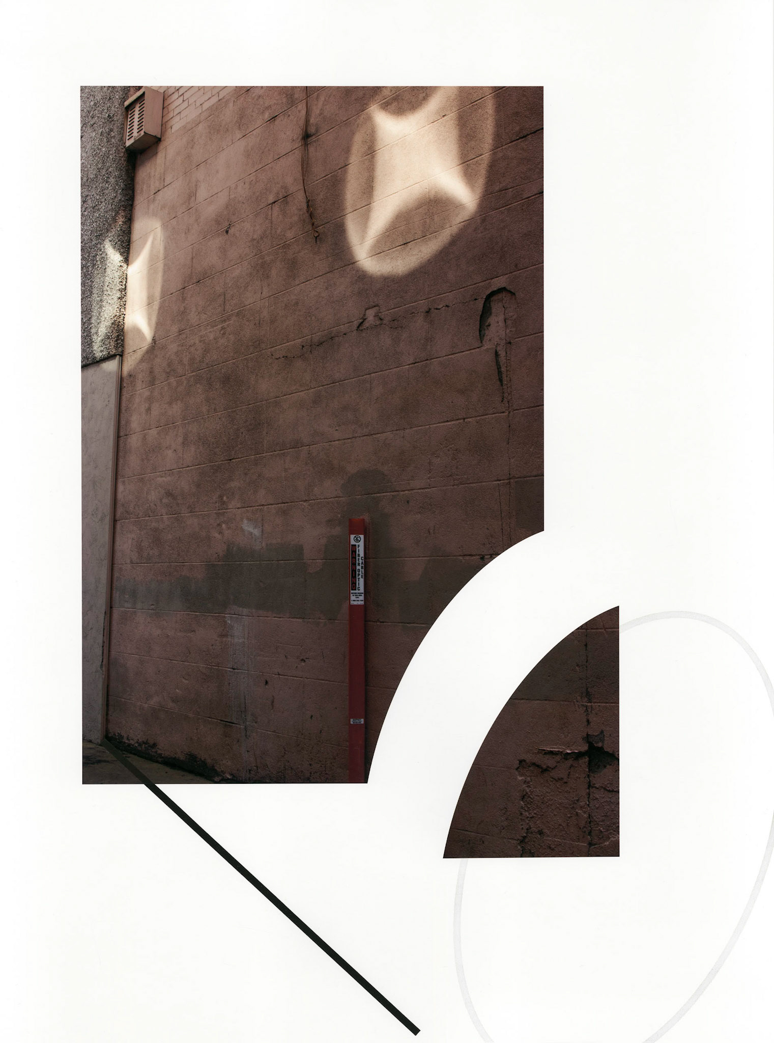 Construct No. CoIF-117 (Forced to Confront a Fear); Pigment print with graphite and ink drawings; 24 x 18 inches; © 2018
