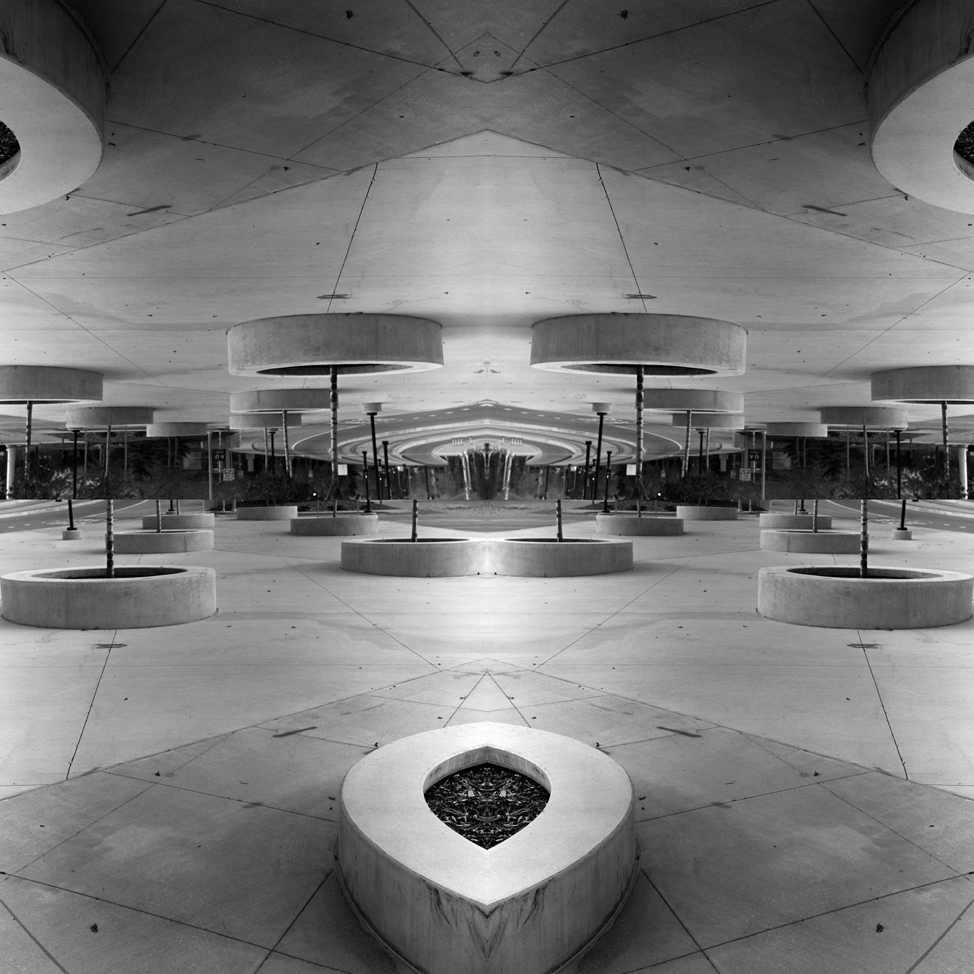 Geometry from Public Space No. 11-4; Pigment print, 40 x 40 inches; © 2012