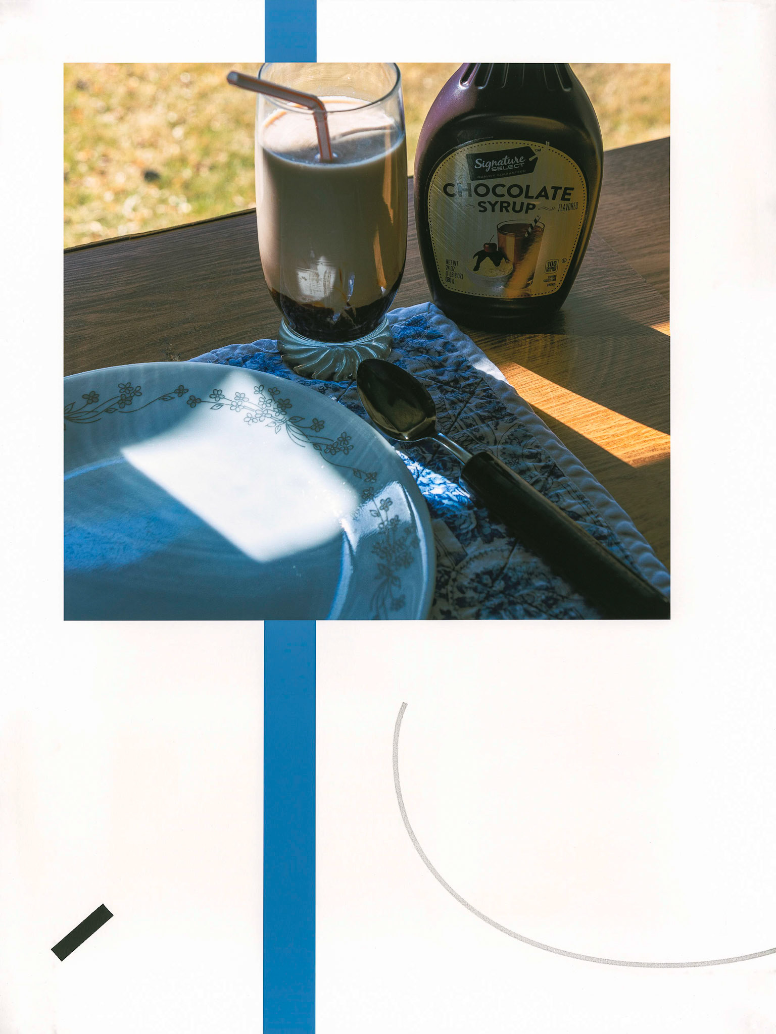 She Was Slightly Diabetic; Pigment print with ink and graphite drawings; 24 x 18 inches; © 2021