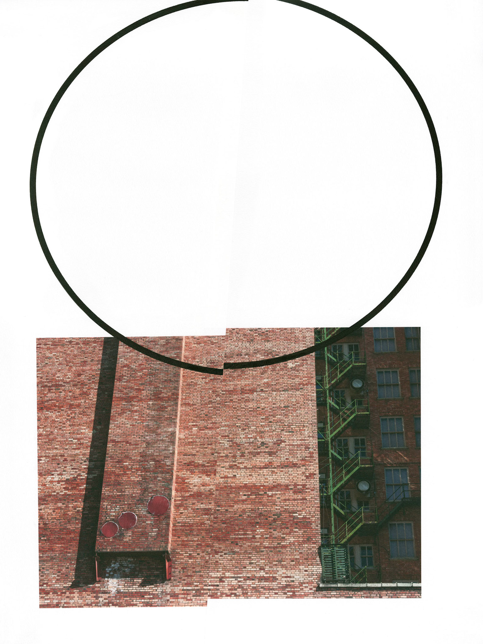 Construct No. 1272; Pigment print with ink drawings on cut paper; 24 x 18 inches; © 2016
