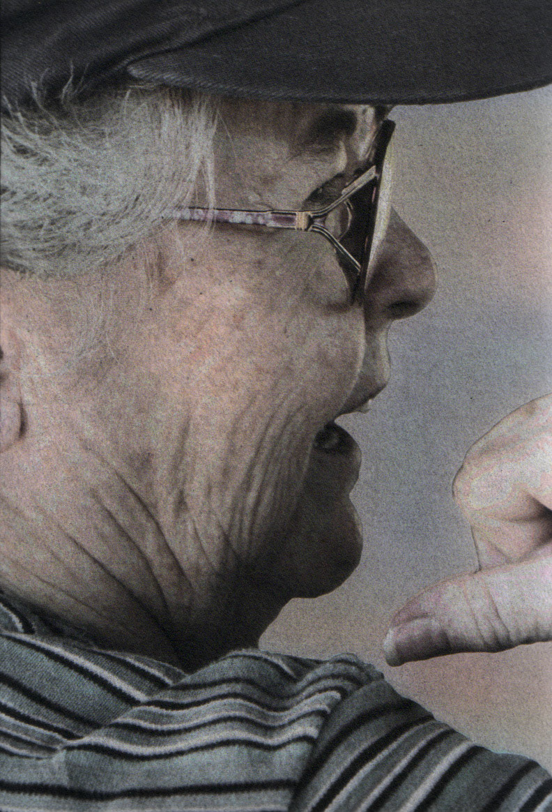 Compassionate; Multiple layer gum dichromate on pigment print, 12 x 8 inches; © 2008