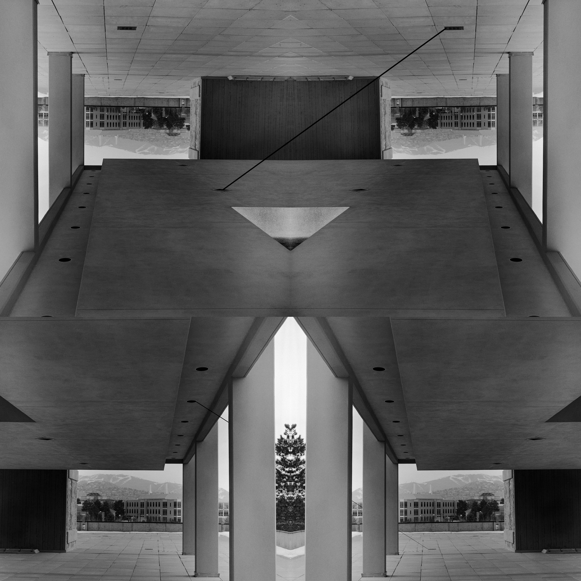 Geometry from Public Space No. 7-1; Pigment print, 40 x 40 inches; © 2012
