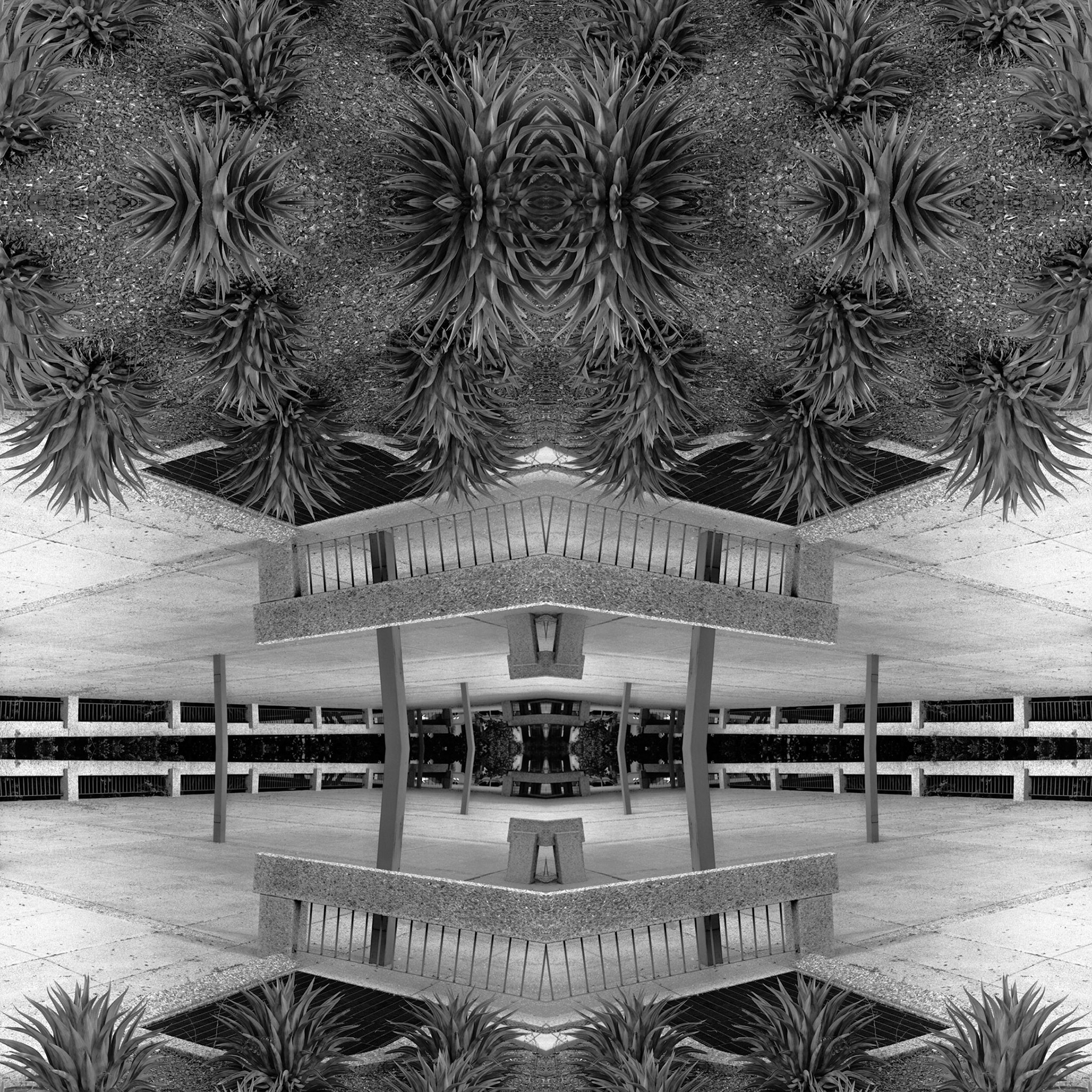 Geometry from Public Space No. 5-9; Pigment print, 40 x 40 inches; © 2012