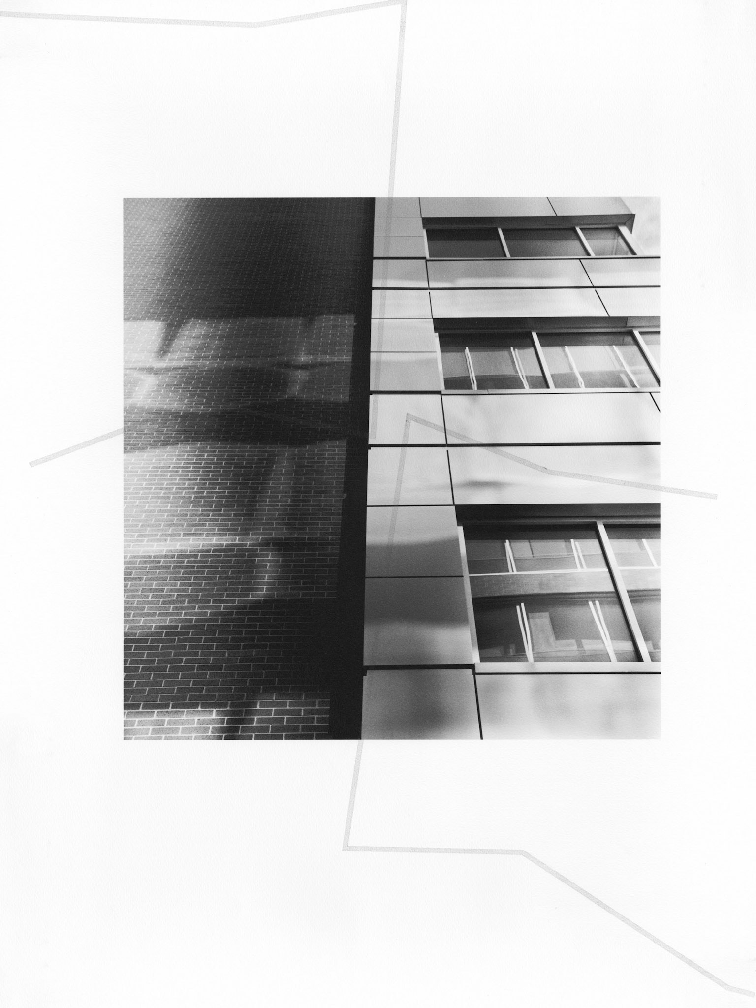 Construct No. 10-04; Pingment print with graphite drawings; 24 x 18 inches; © 2016