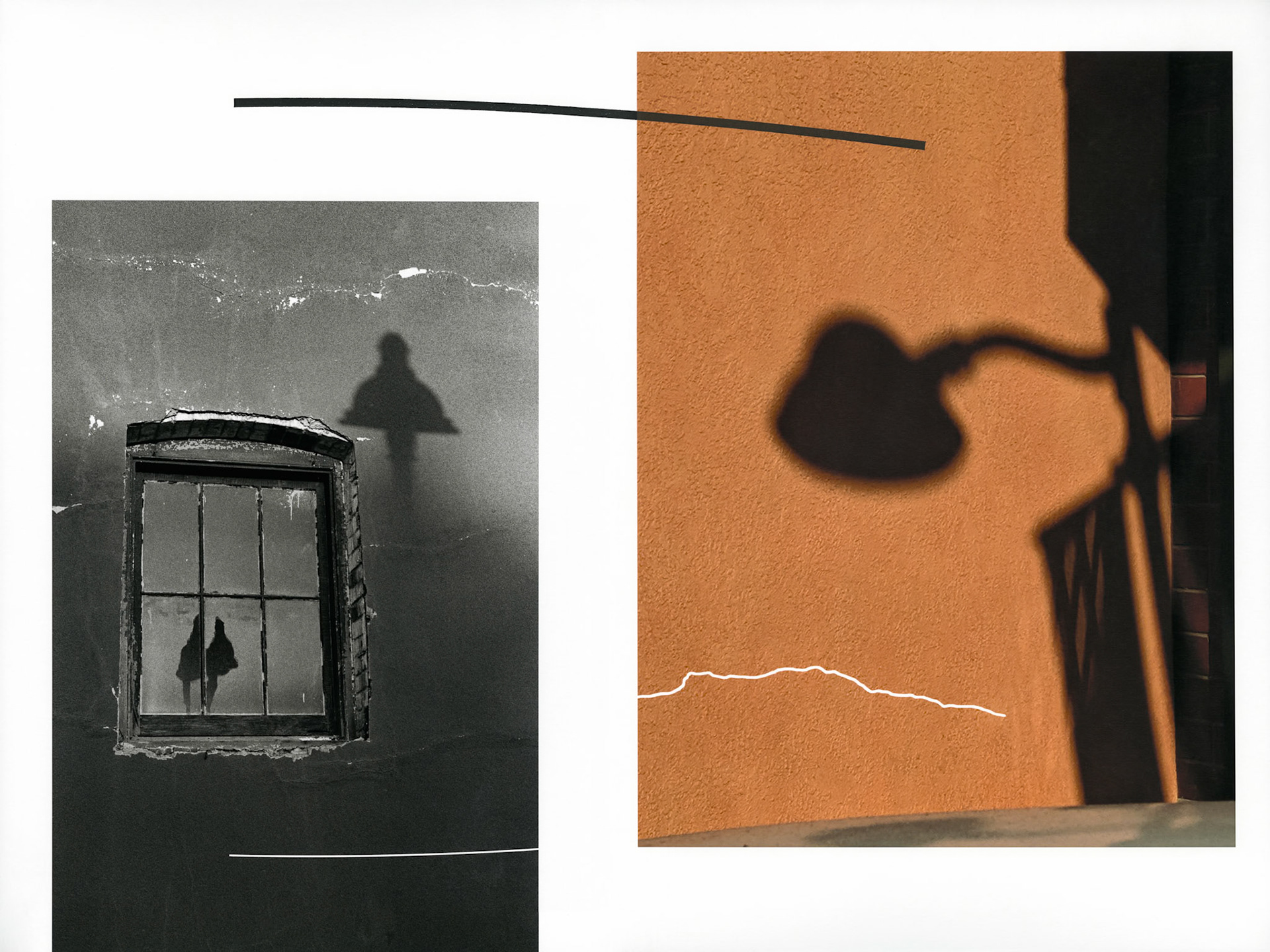 Construct No. 3-26 (Casting Shadows and Doubt); Pigment print with ink drawing; 18 x 24 inches; ©2024