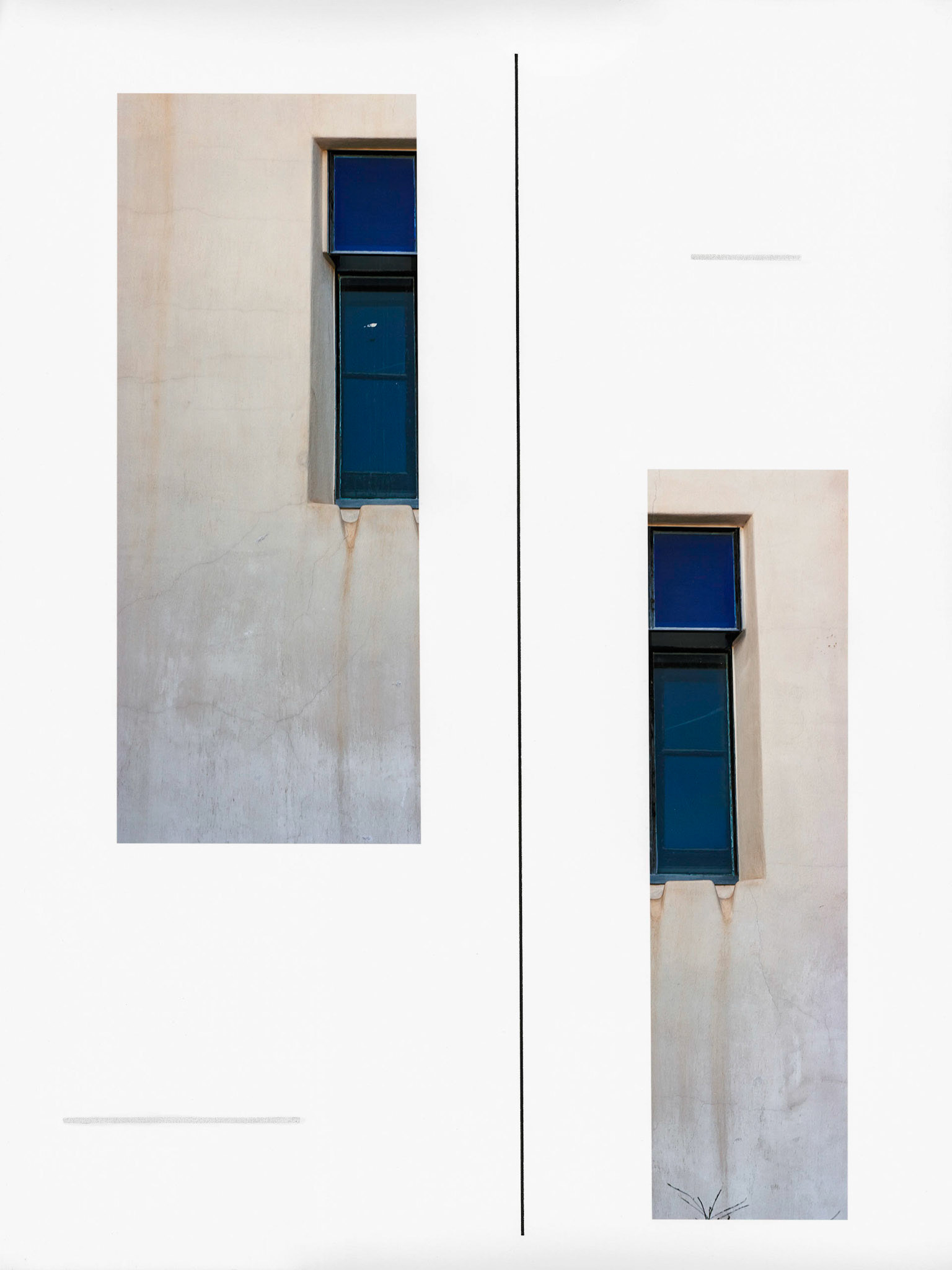 Construct No. SX-80 (A House Divided); Pigment print with graphite and ink drawings; 24 x 18 inches; © 2019