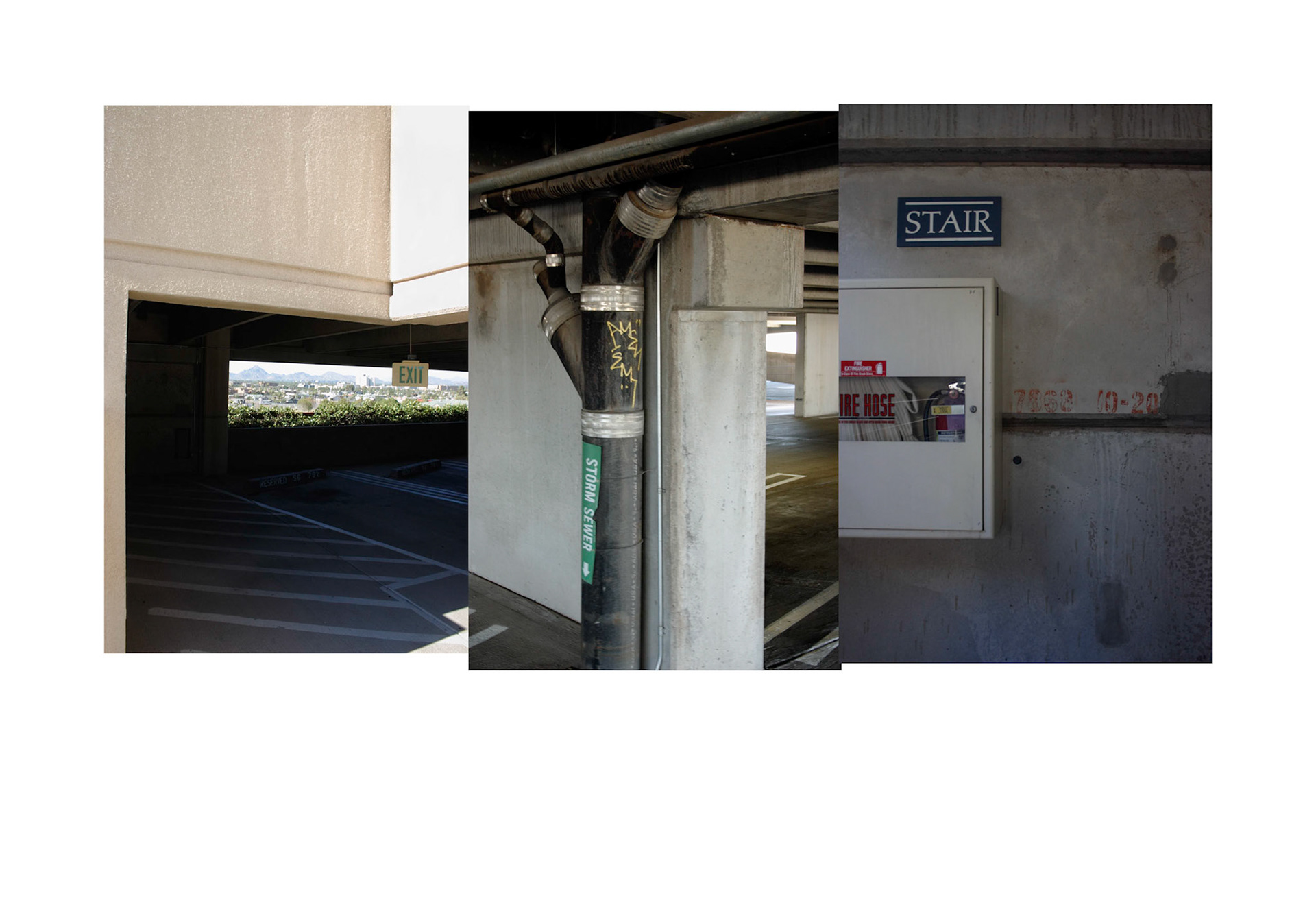 Garage Composition No. 3; Pigment print, 13 x 19 inches; © 2006